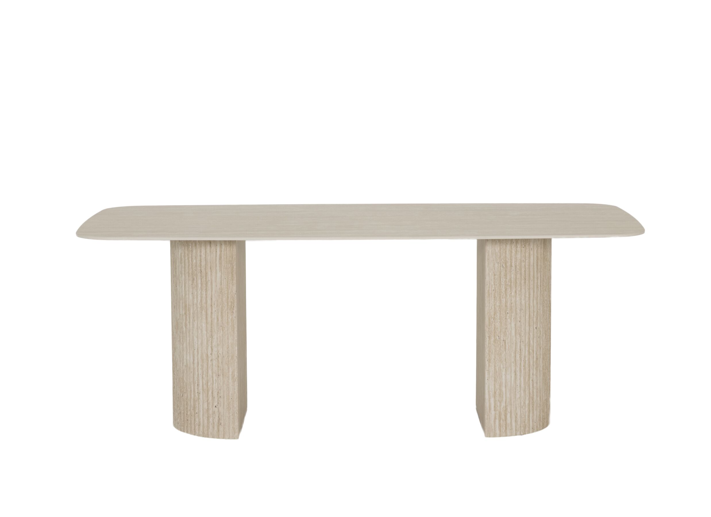 Overzichtsfoto - Tafel 200x100cm - keramiek - beige travertin look