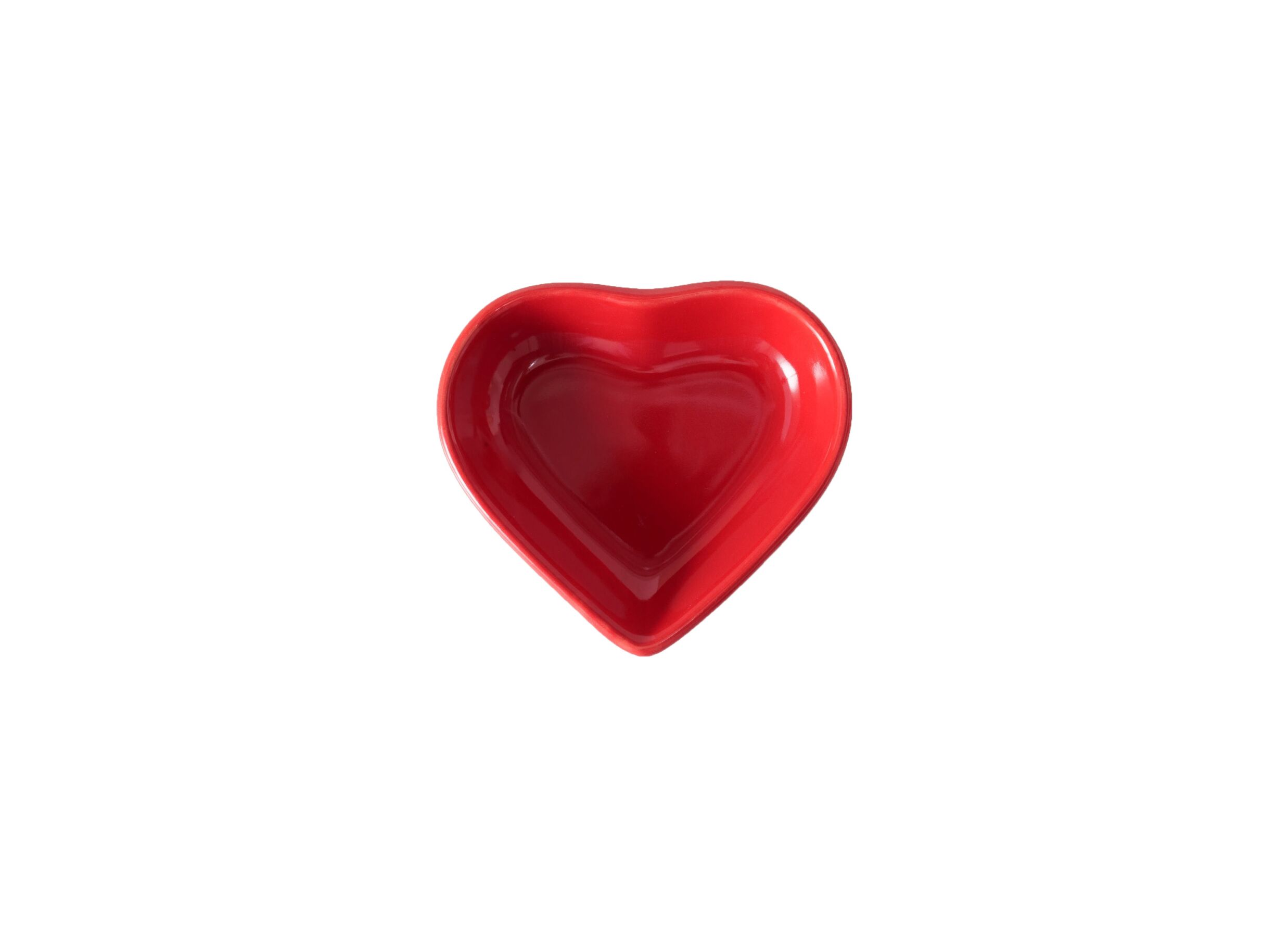 Schaal Hart Ø12 - Schaal Hart Ø12,8cm - keramiek - rood