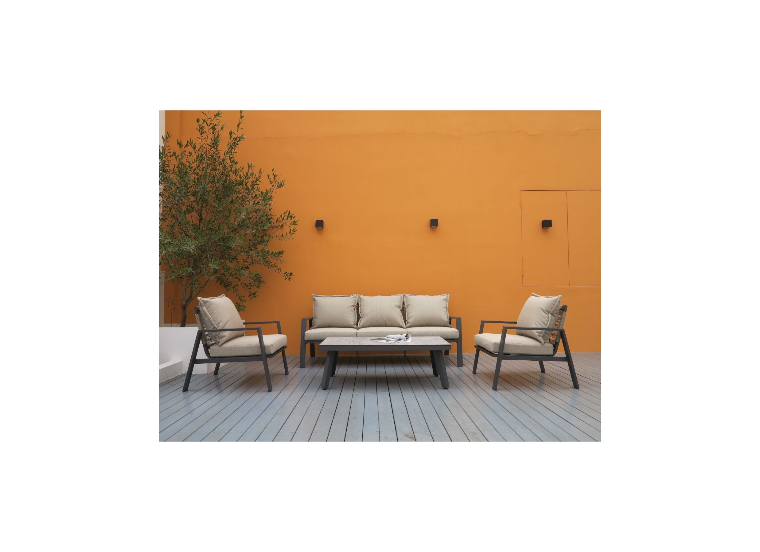 Foto ambiance - Salon lounge Arctica aluminium anthracite