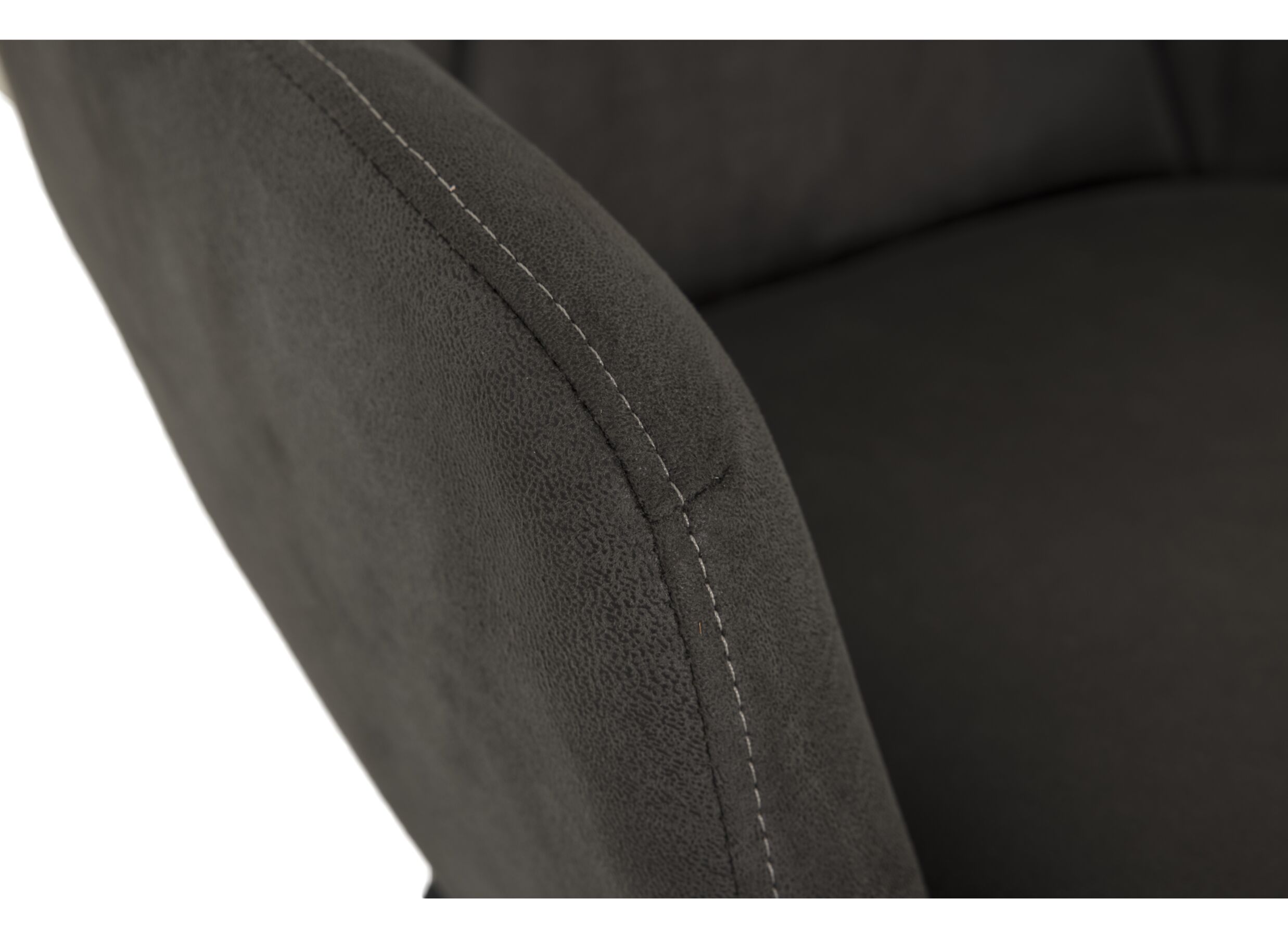 Chaise Nelson 58x63x85cm - microfibre - anthracite