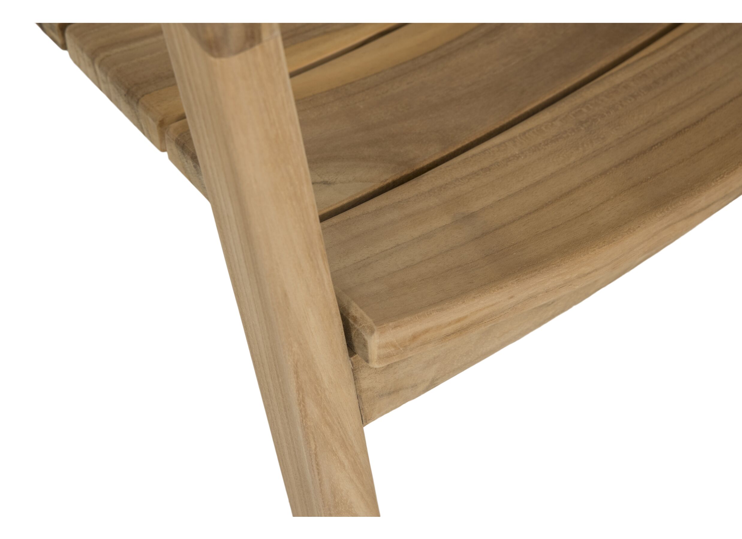 Detailfoto - Stoel Cato 52x50x80cm - teak massief - naturel