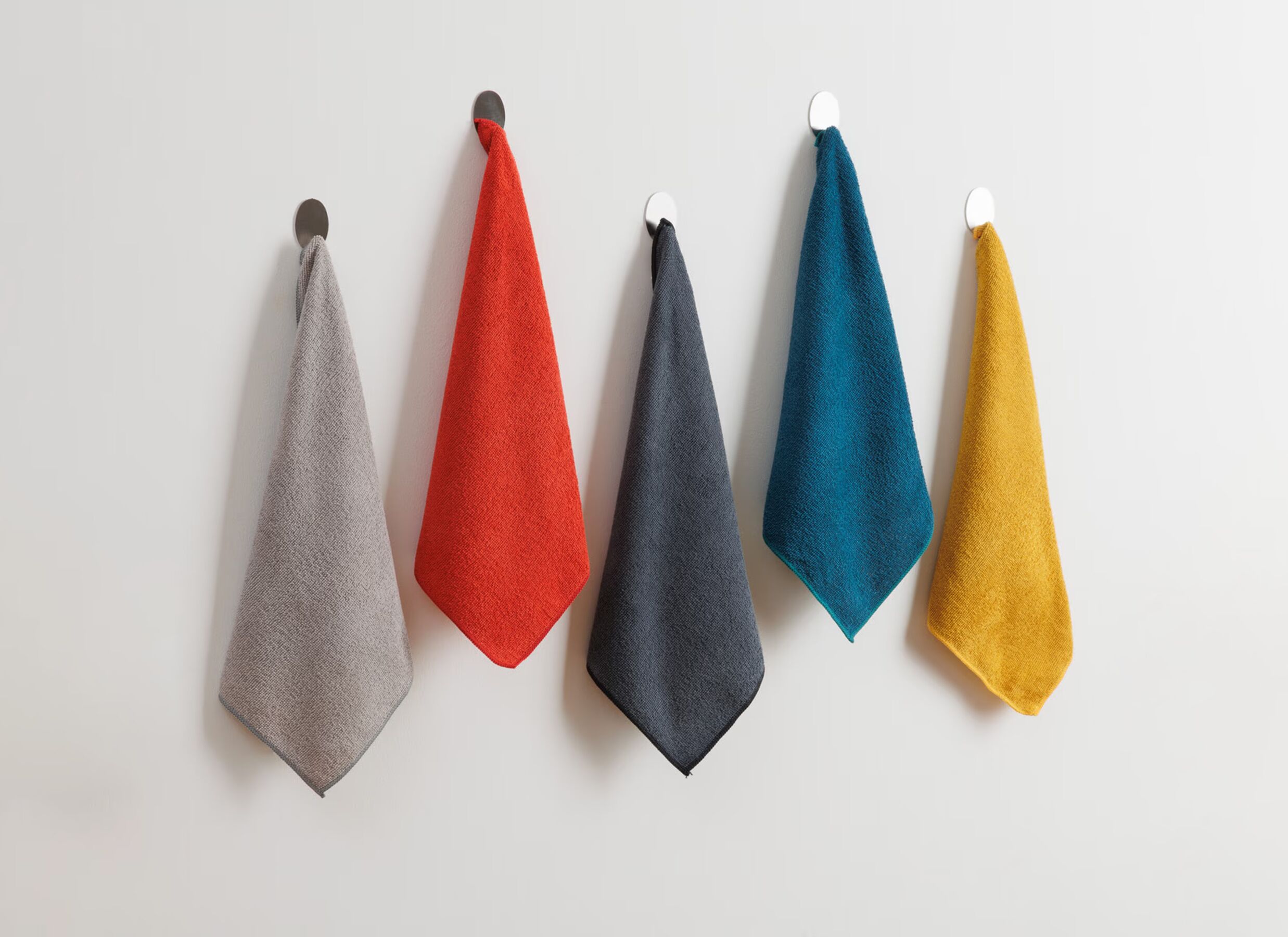 Sfeerfoto - Microvezeldoek 38x38cm - polyester - multicolor set van 5