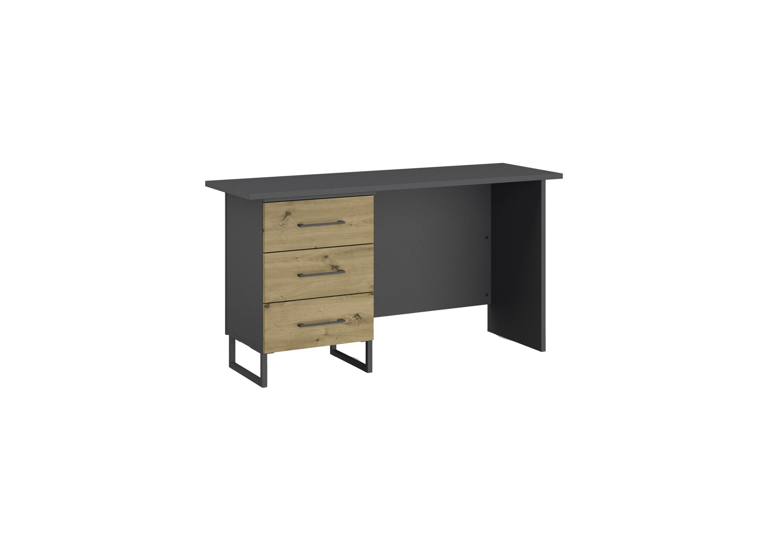 Bureau Butte 140x50x75cm - decor - artisanale eik & grijs