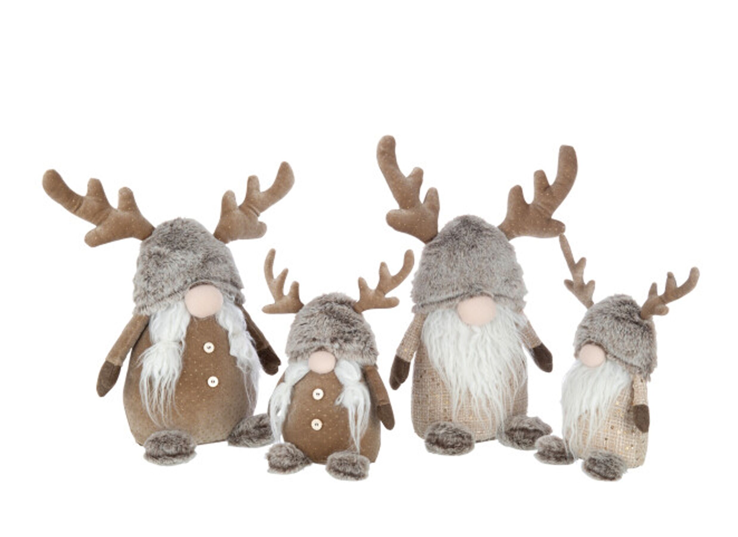Aperçu - Décoration de Noël Gnome 13x18x35cm - tissu - brun