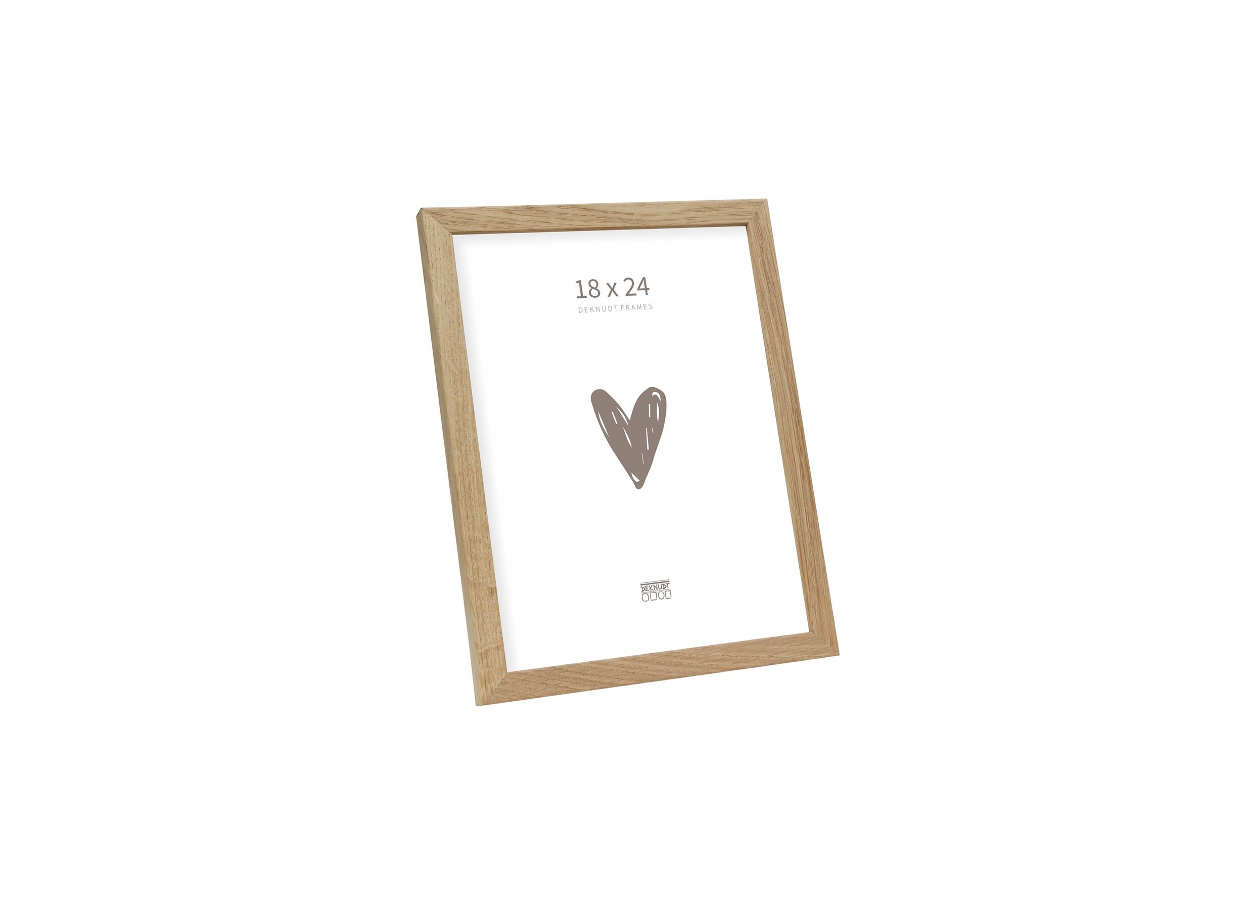 Cadre photo 18x24cm - Cadre photo 24x18cm - bois & verre - brun