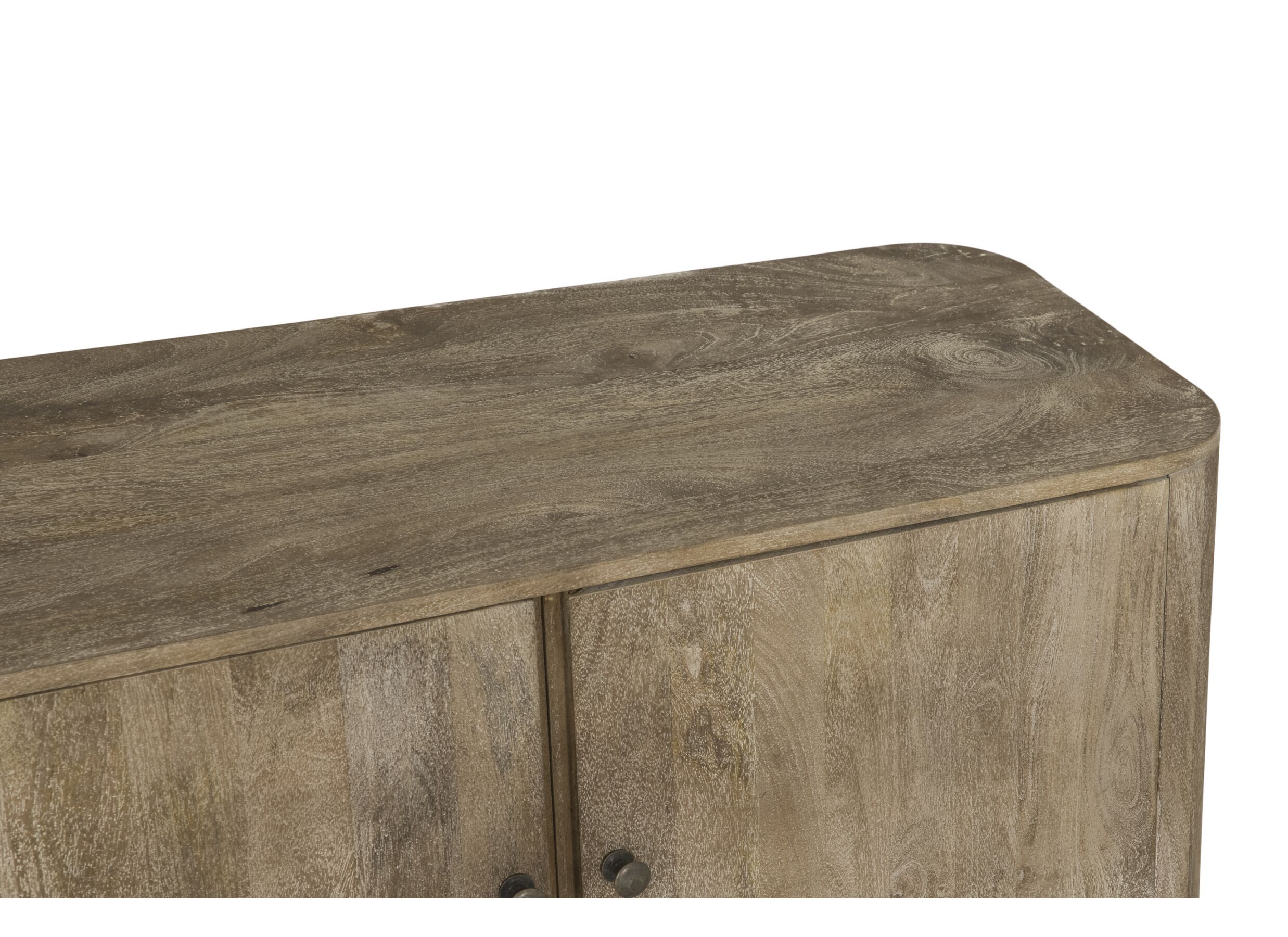 Detail - Meuble TV Darwin 150cm - manguier massif - sandblast