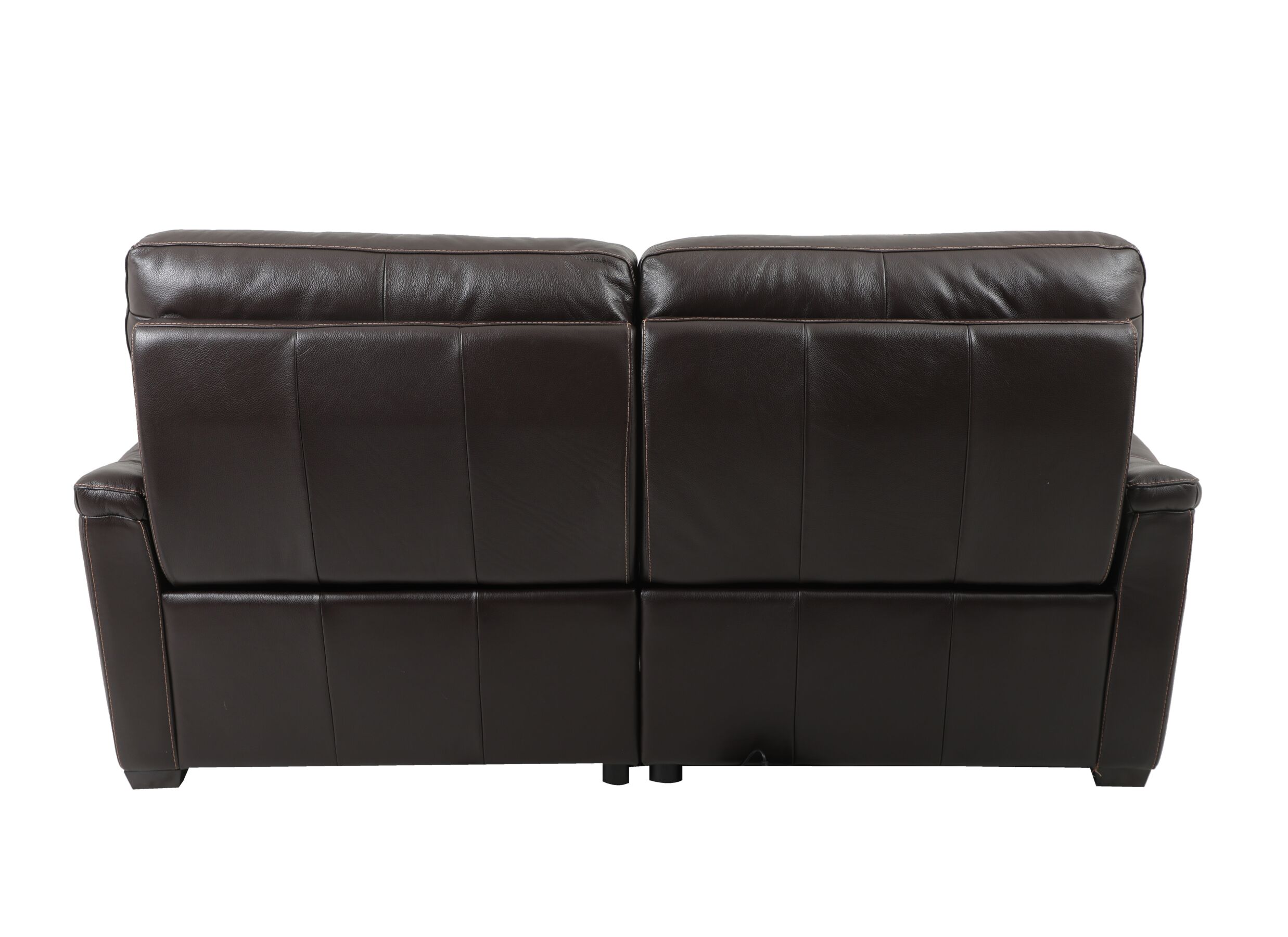 Overzichtsfoto - Zetel Wise 2,5-zit - leder - walnut