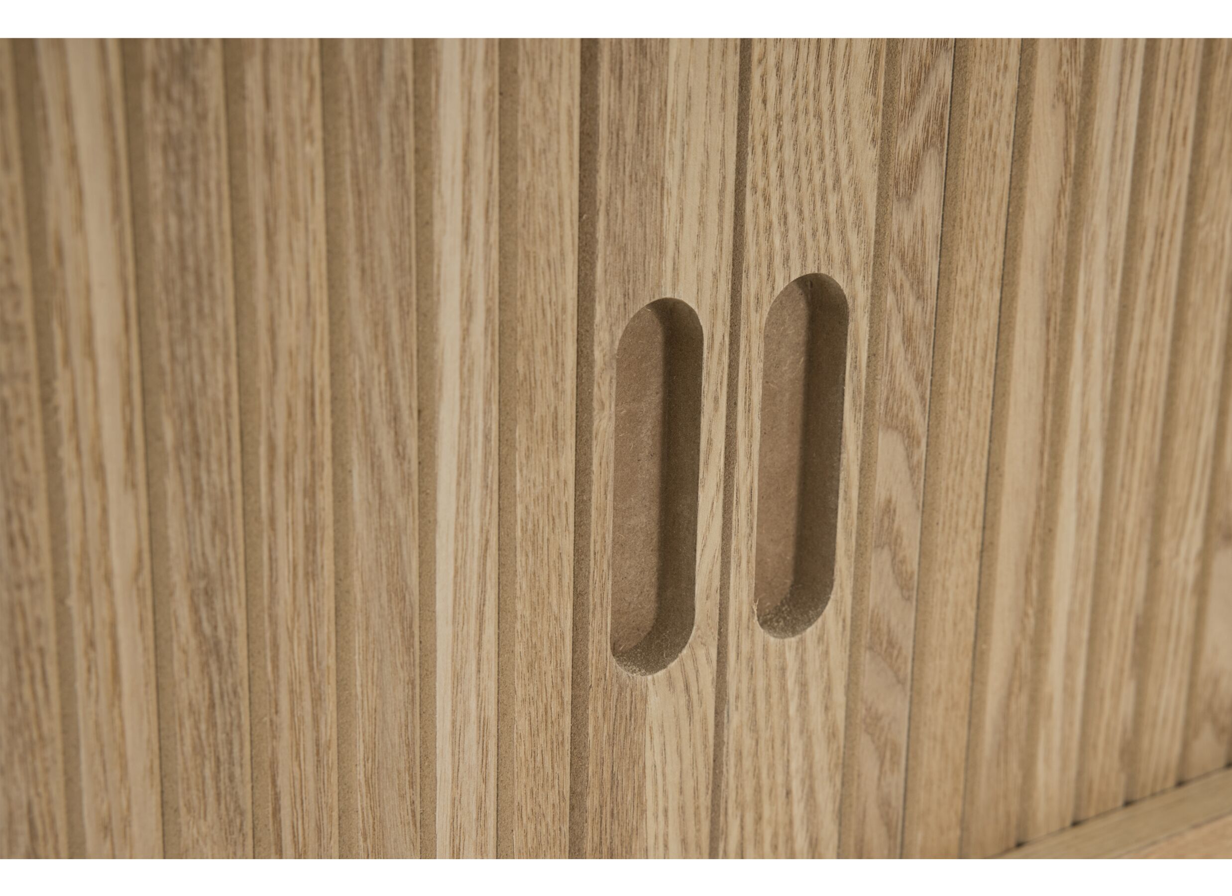 Detail - Meuble TV Eno 100cm - MDF/placage de frêne - naturel