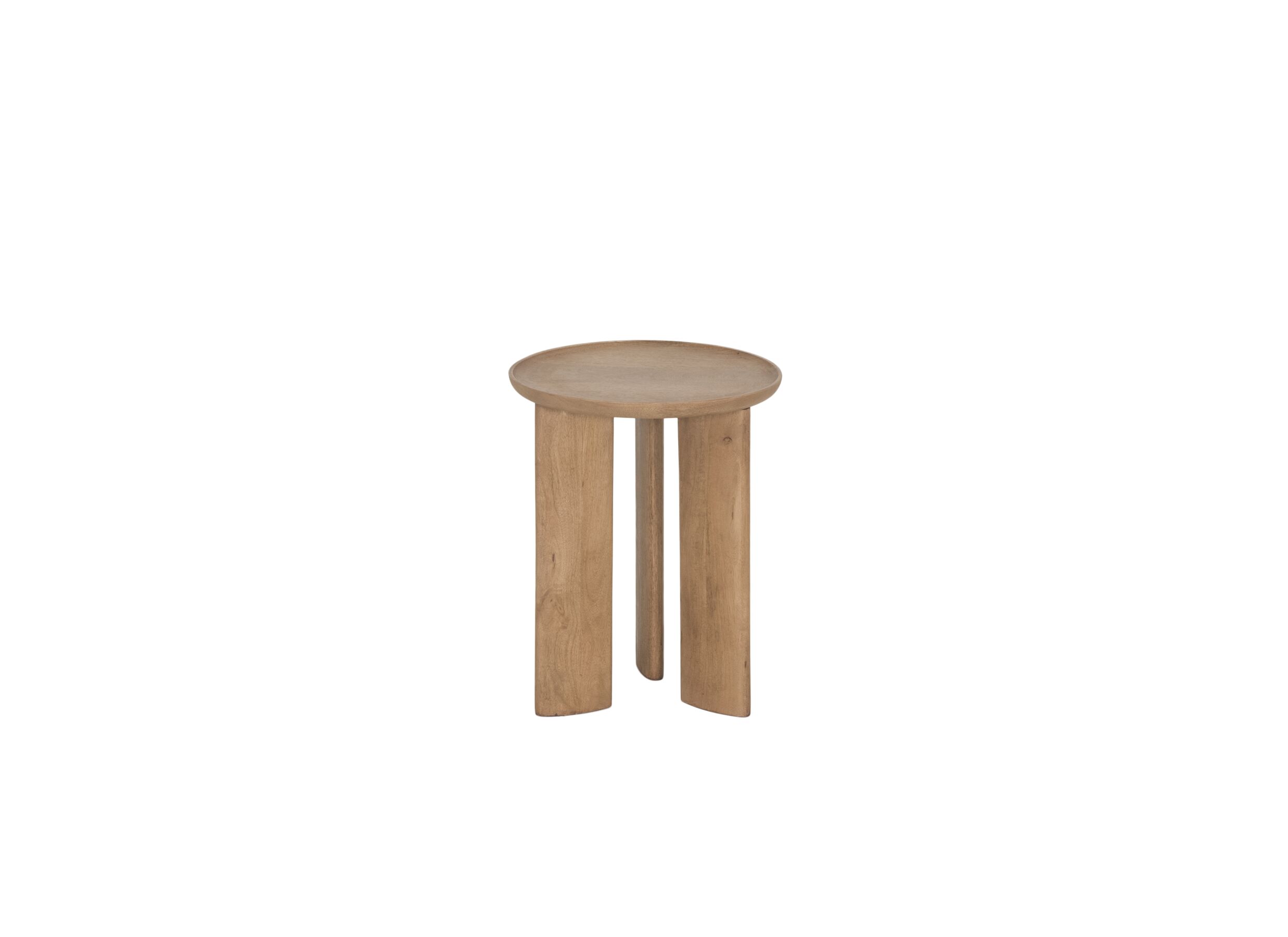 Plus Important - Table d'appoint Spinoza Ø40cm - manguier massif - naturel