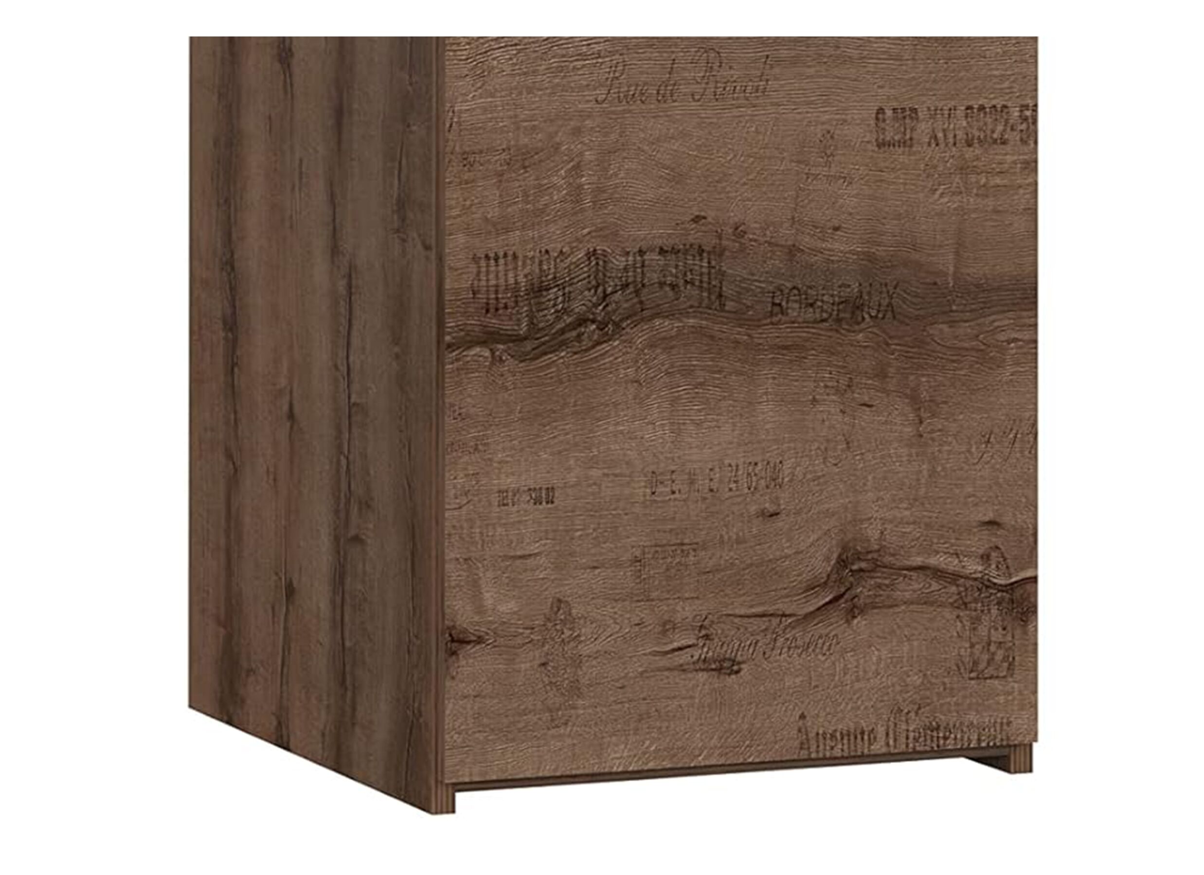 Detailfoto - Bureau Jacky 110x53cm - meubelplaat - modder eik/zwarte eik