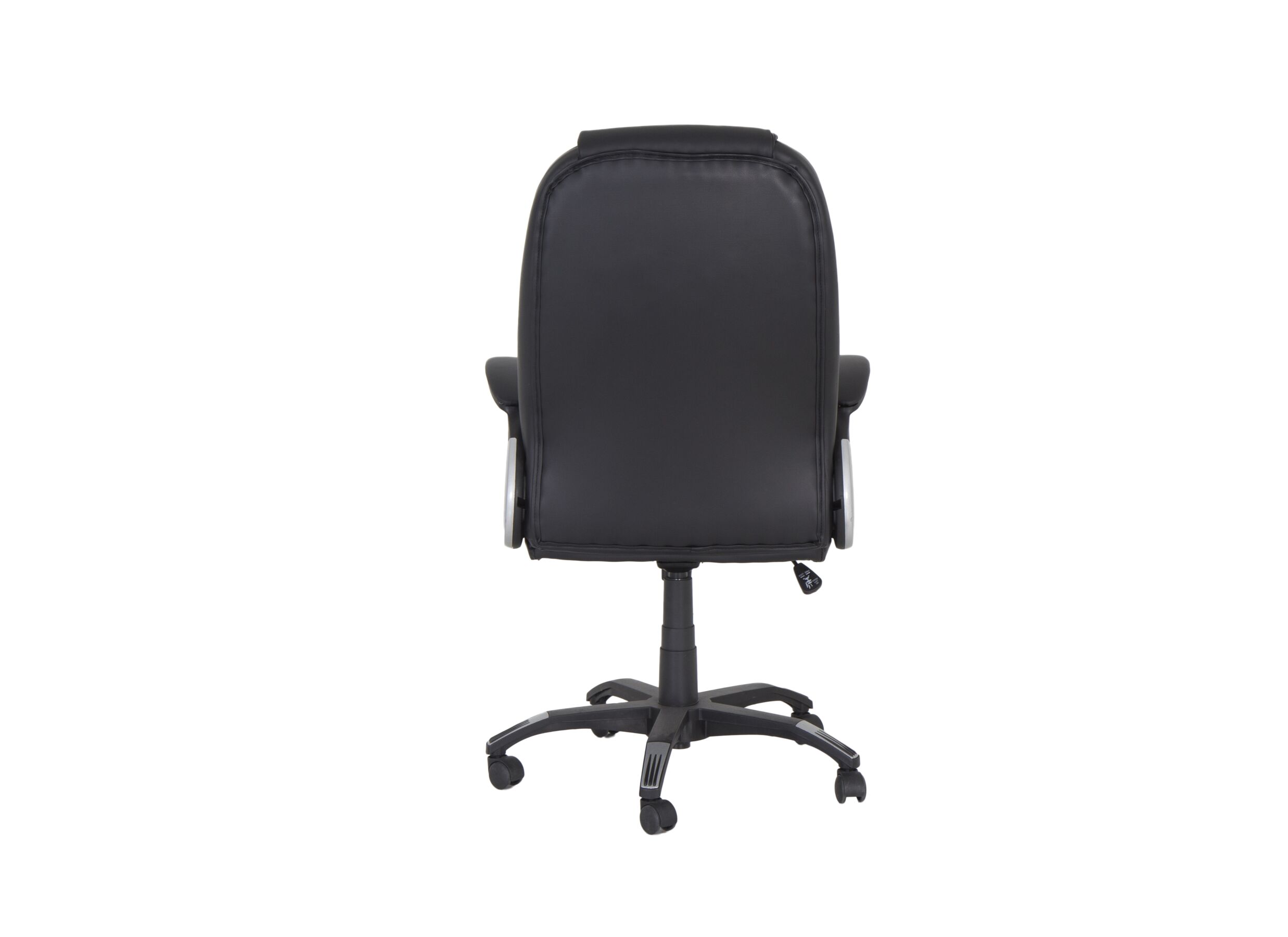 Chaise de bureau Gaga 68x68x120cm - similicuir - noir