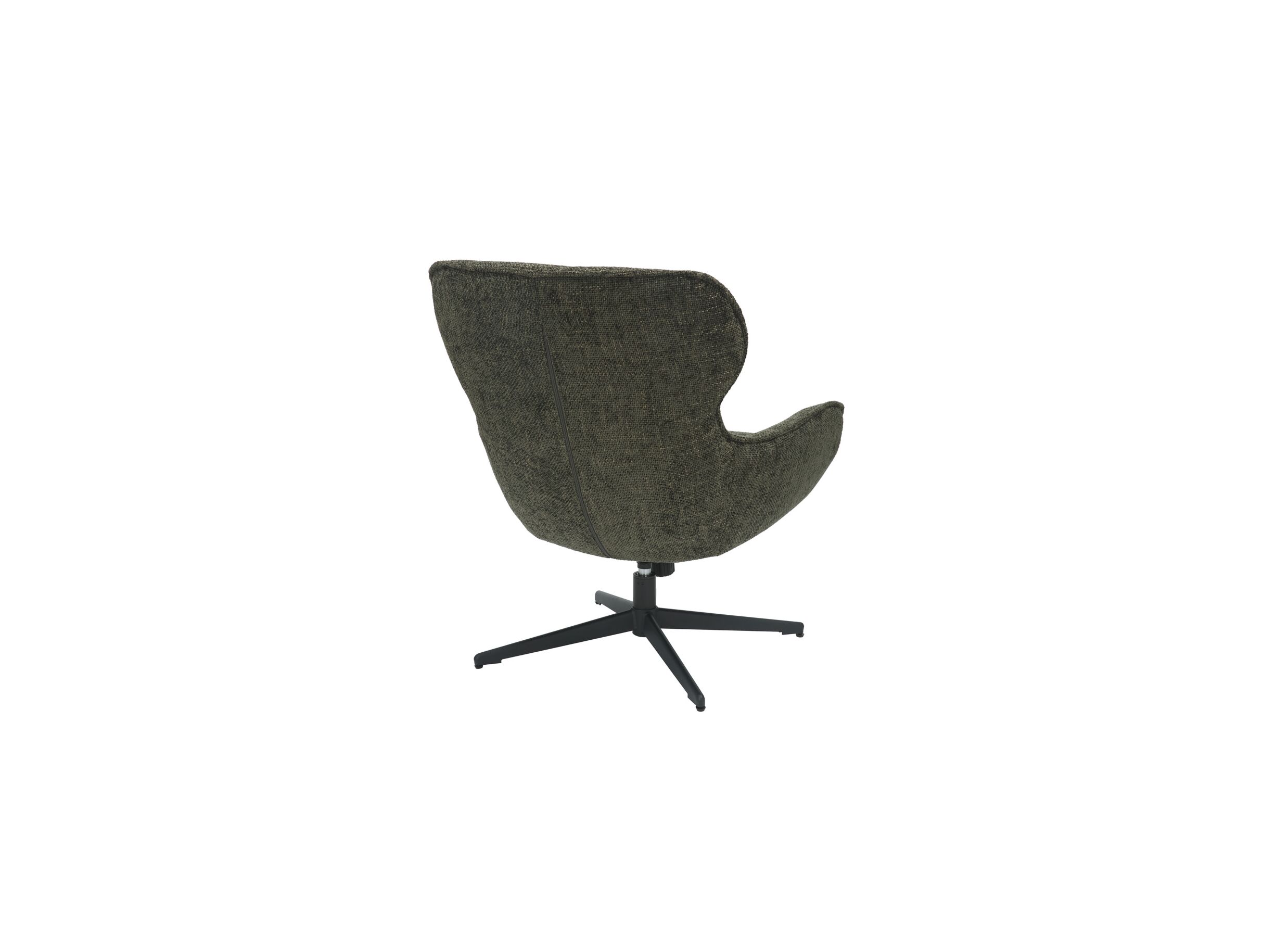 Aperçu - Fauteuil pivotant Federico 73x79x88cm - fibre polyester- vert foncé