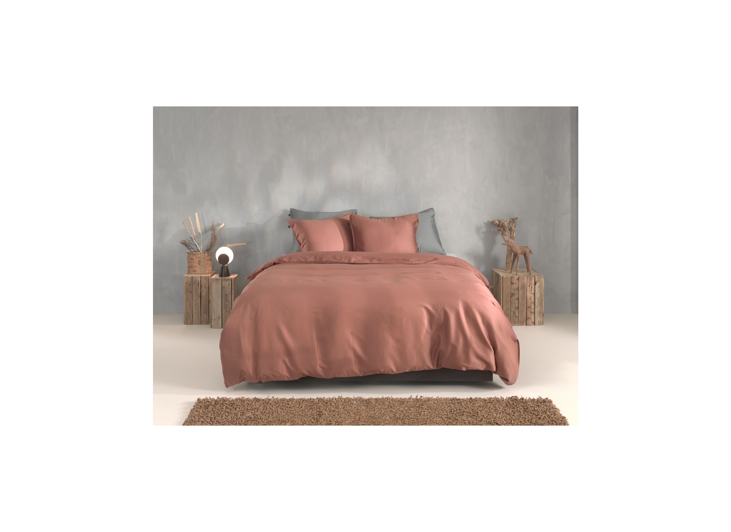 Foto ambiance - Housse de couette 240x220cm coton satin