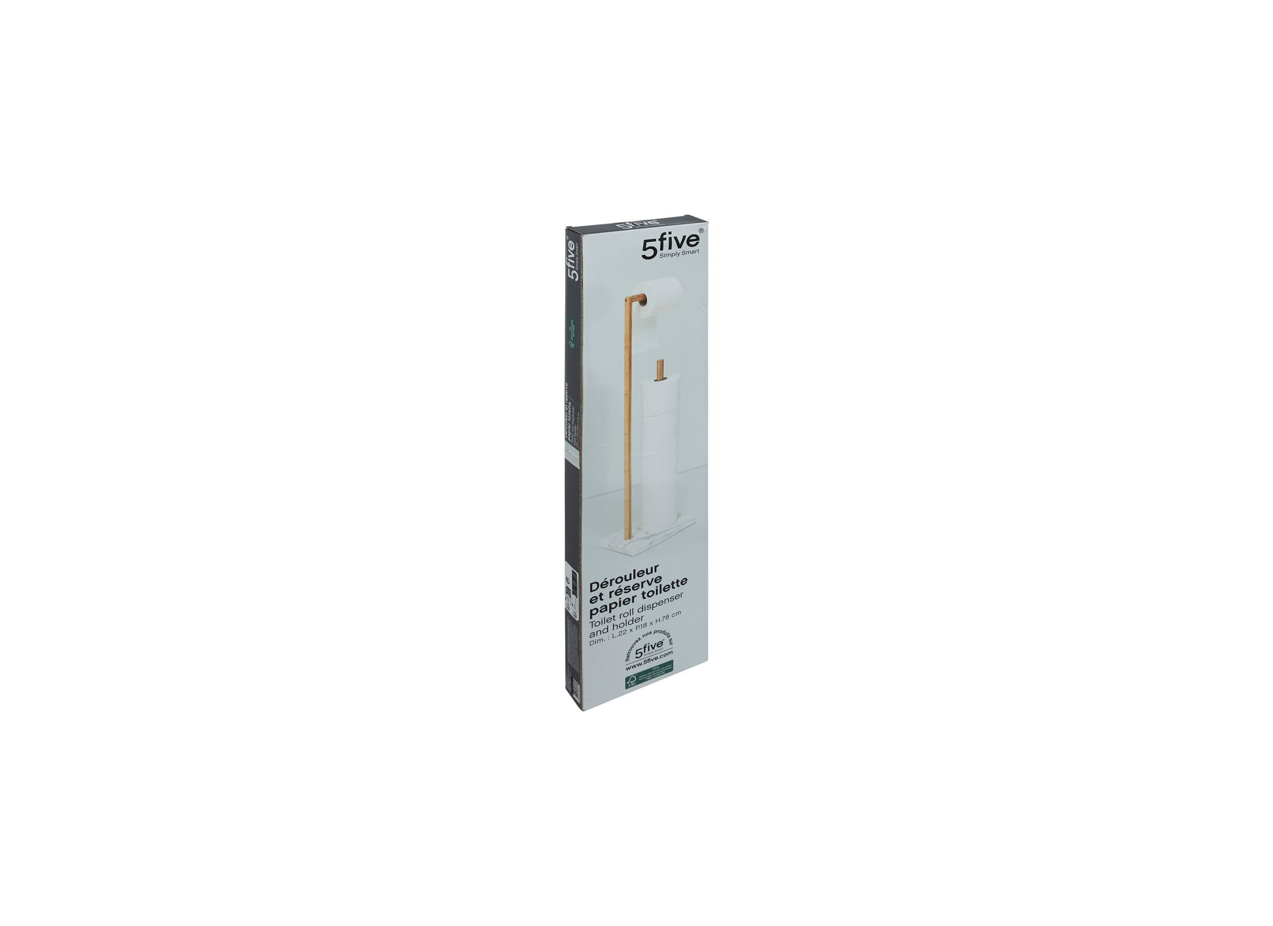 Aperçu - Porte-papier toilette Lea blanc