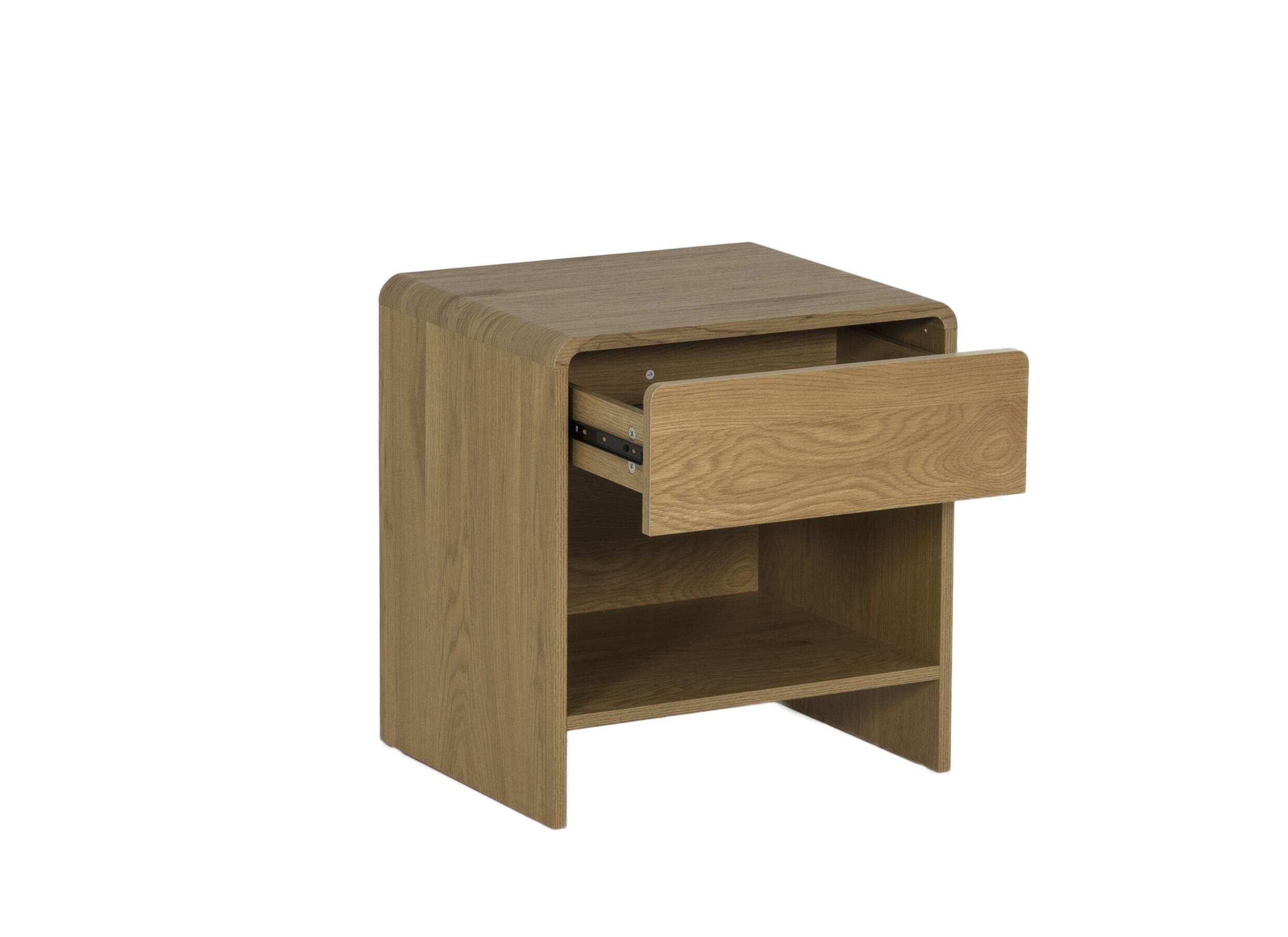 Disposition - Table de chevet Vinnie 47x39x50cm - décor - chêne