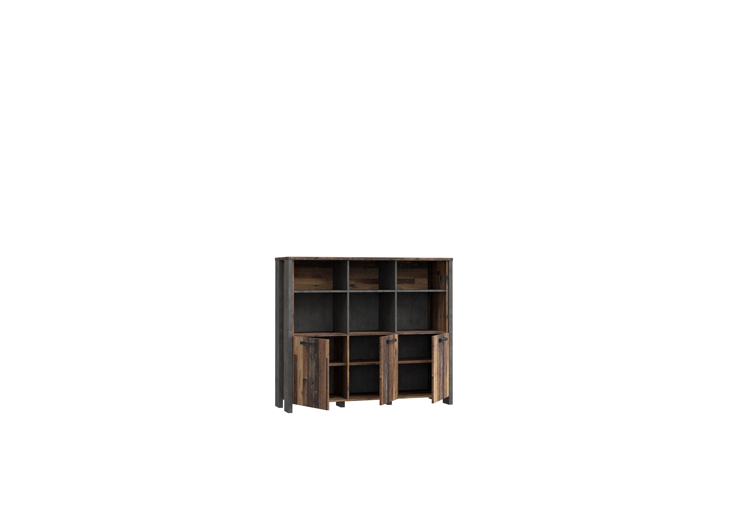 Buffetkast Clif 136cm - decor - old wood/beton