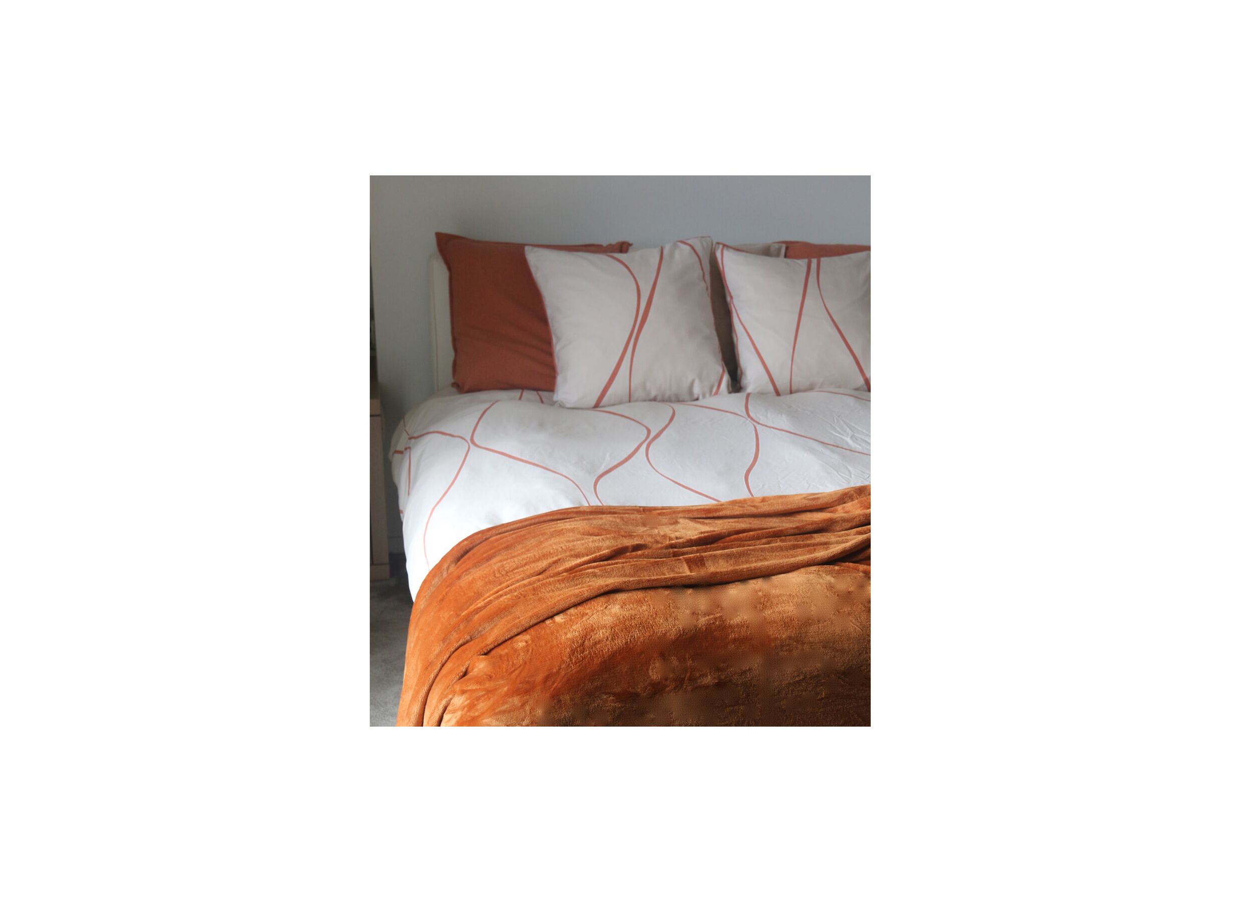 Foto ambiance - Plaid 220x240cm microfibre whiskey
