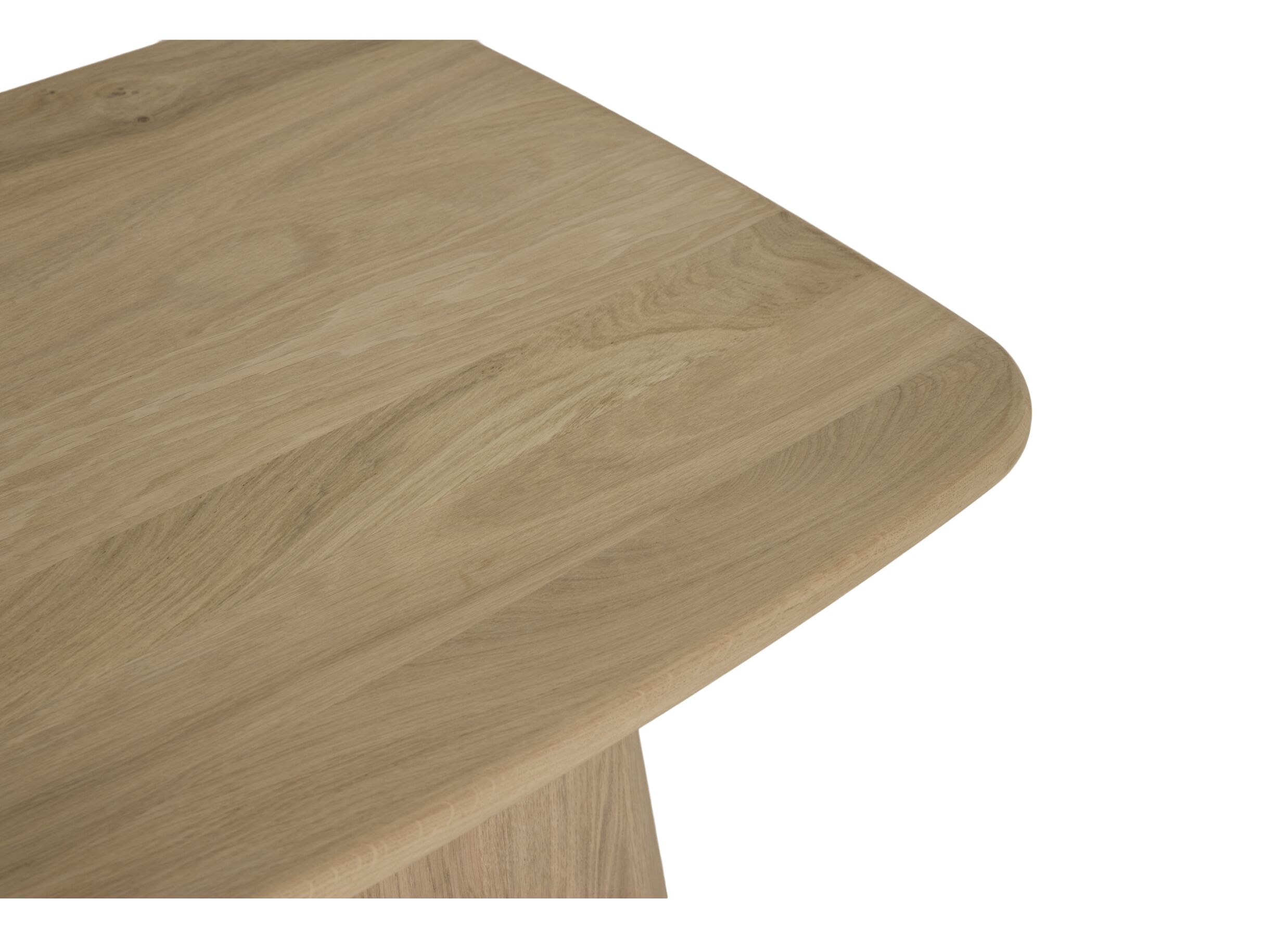 Detail - Table d'appoint Tsingy 58x58x46cm - chêne massif et placage - naturel