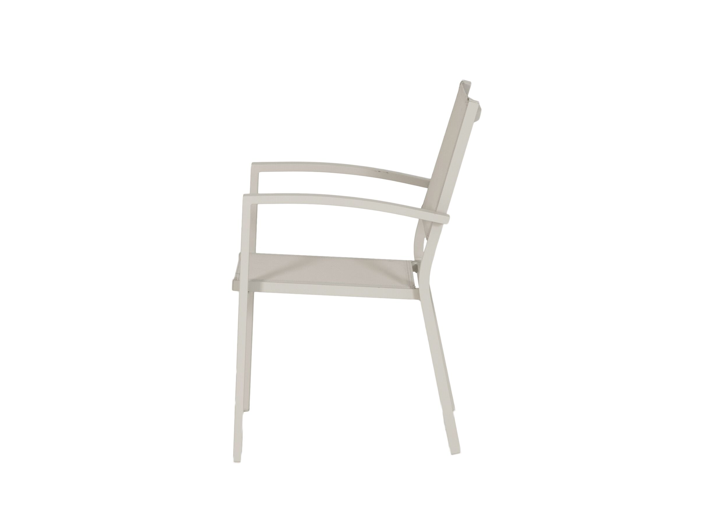 Aperçu - Chaise de jardin Prayer 57x64,5x87cm - aluminium & textilène - gris