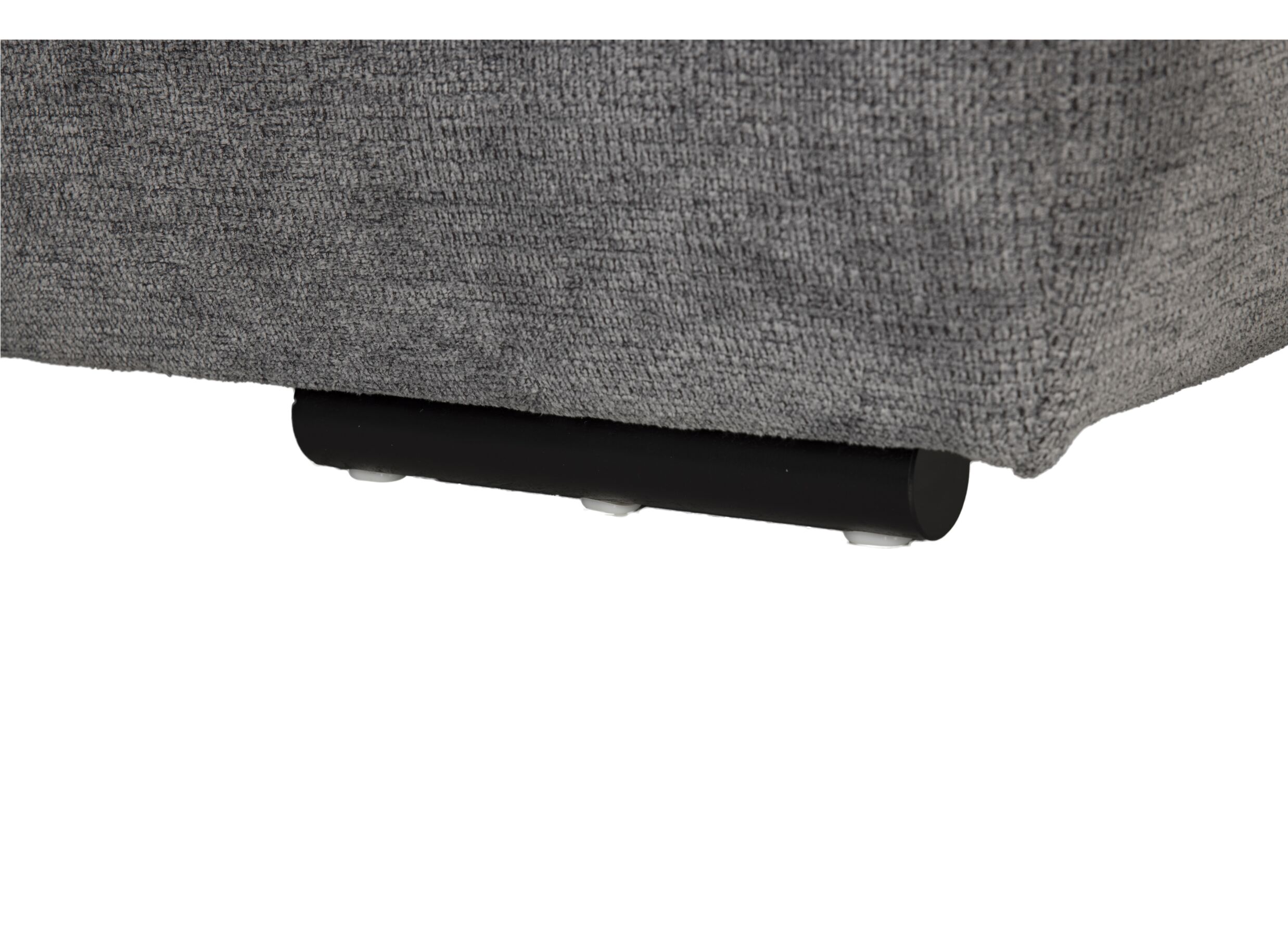 Hoeksalon Artus 371x260cm - stof - grijs met bedfunctie en opbergruimte