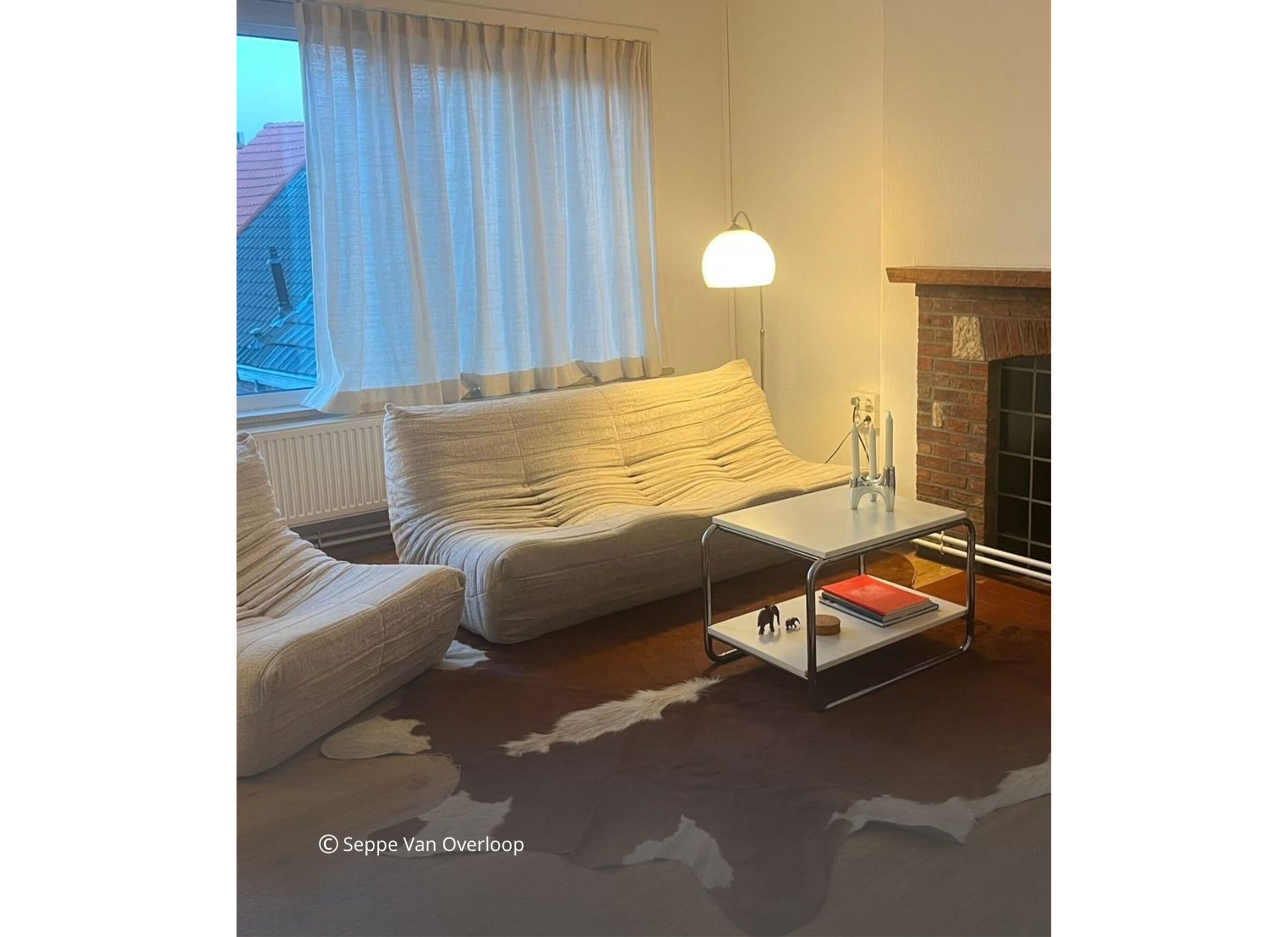 Foto ambiance - Canapé Ragazzi 3 places - tissu - beige