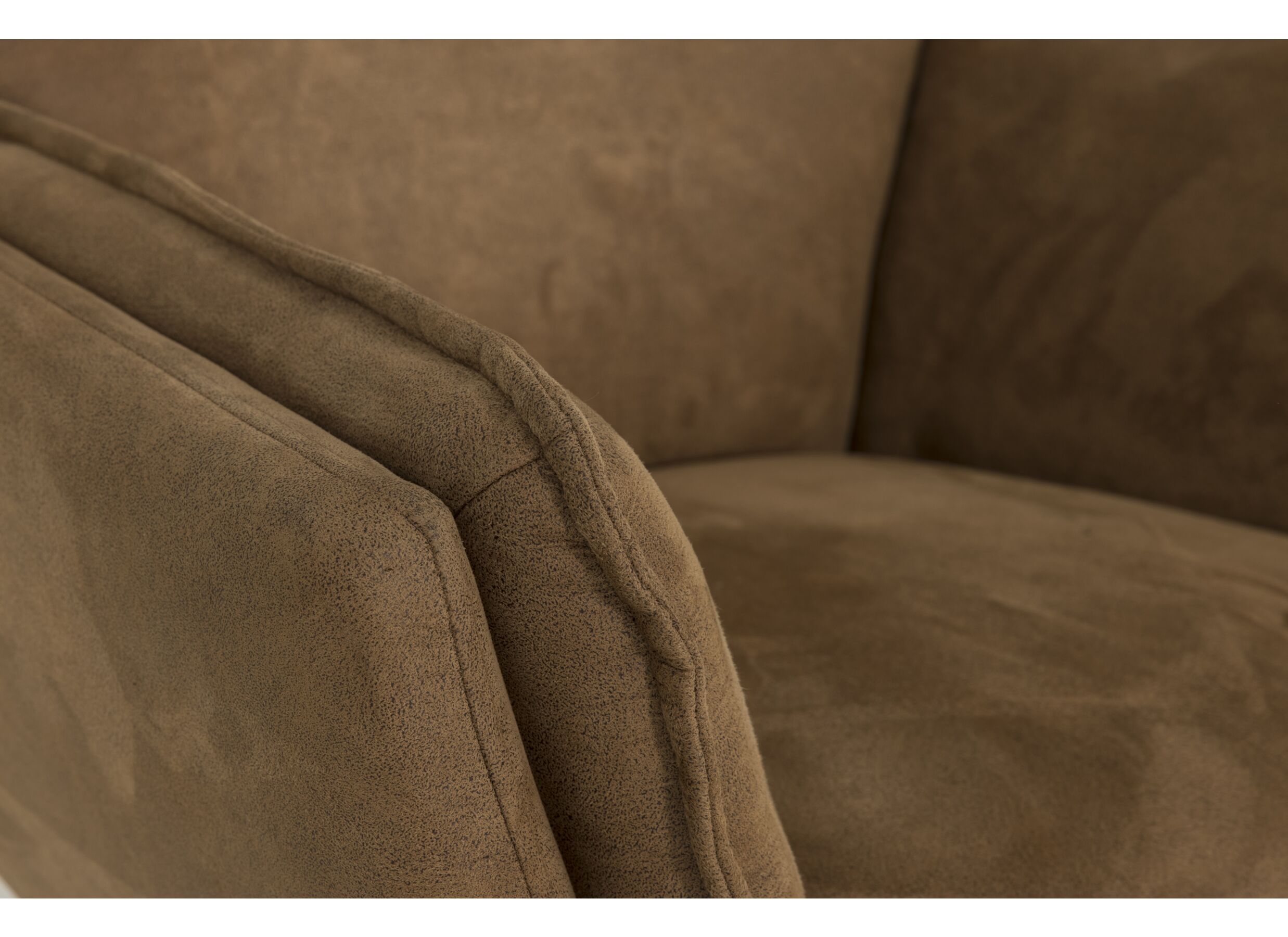 Detailfoto - Fauteuil KF 77x70x86cm - stof - cognac