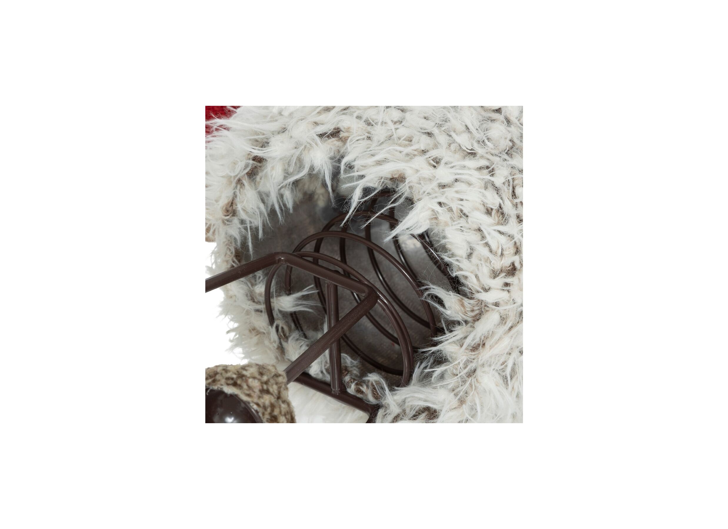 Detailfoto - Kerstdecoratie Rendier H36cm multicolor