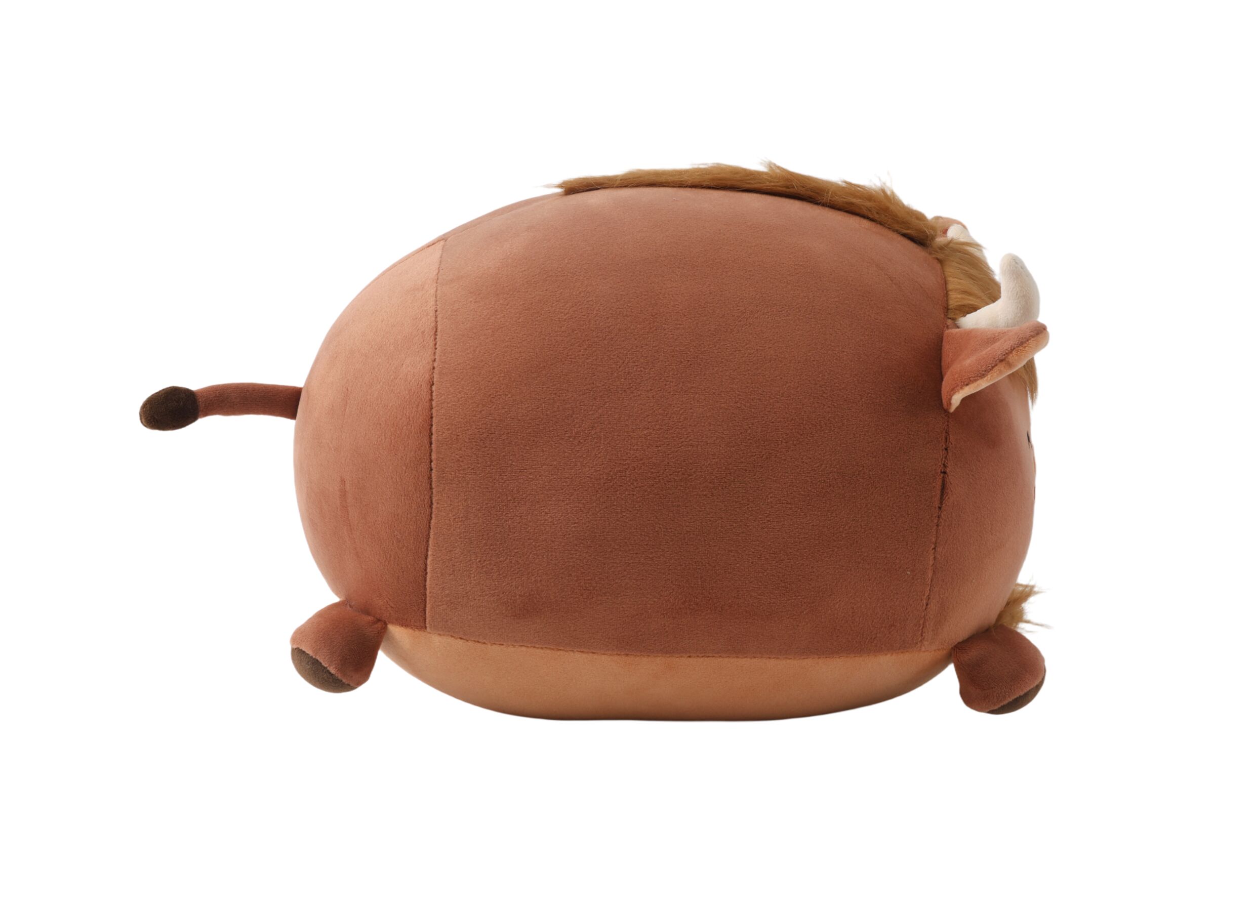 Aperçu - Coussin Highland Cow Ø30x20cm - tissu - marron