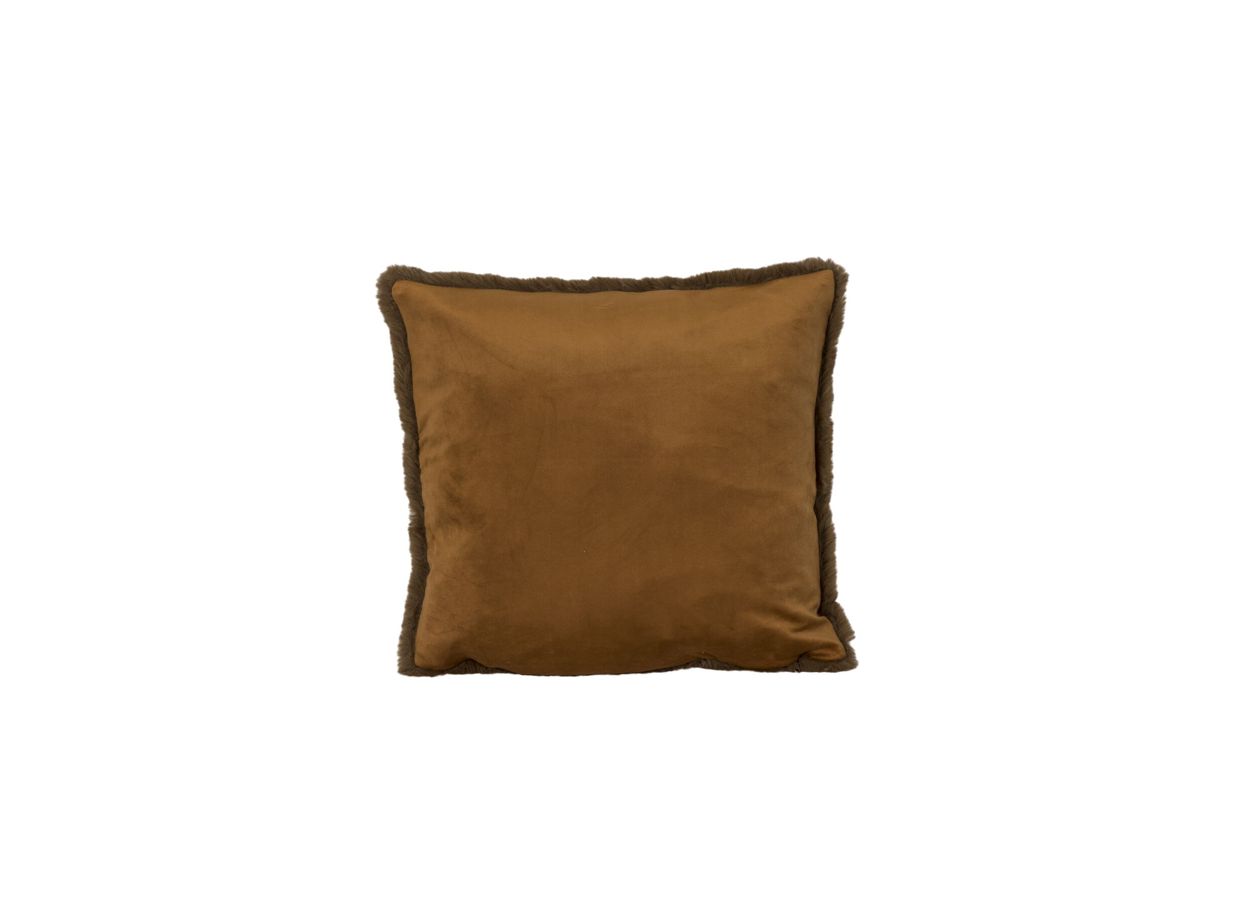 Aperçu - Coussin Duffie 60x60cm -imitation fourrure de lapin - brun