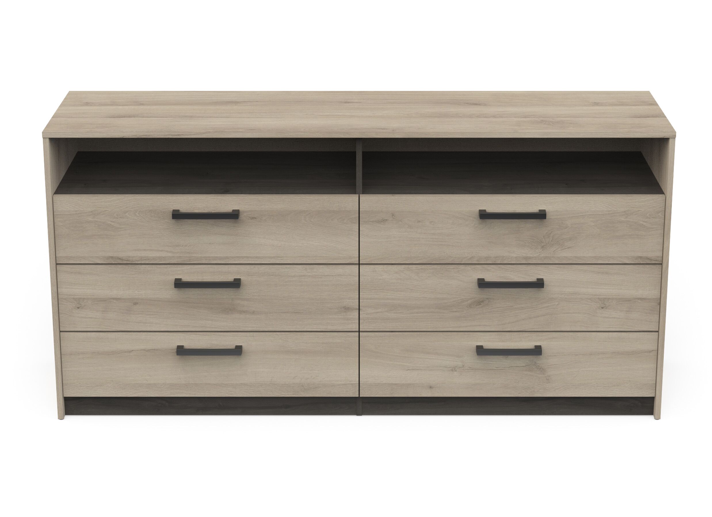 Overzichtsfoto - Commode Watson 163x40x81cm - decor - kronberg/waterford eik