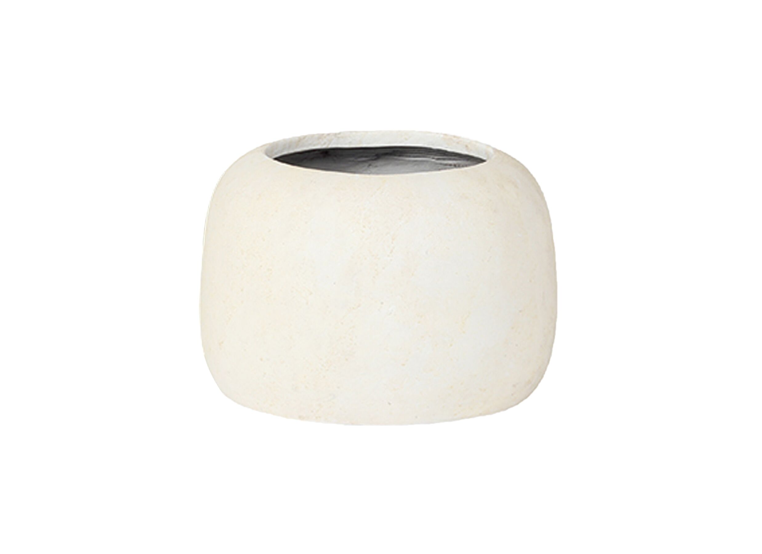 Plus Important - Cache-pot Ø40xH30cm - stoneware - blanc