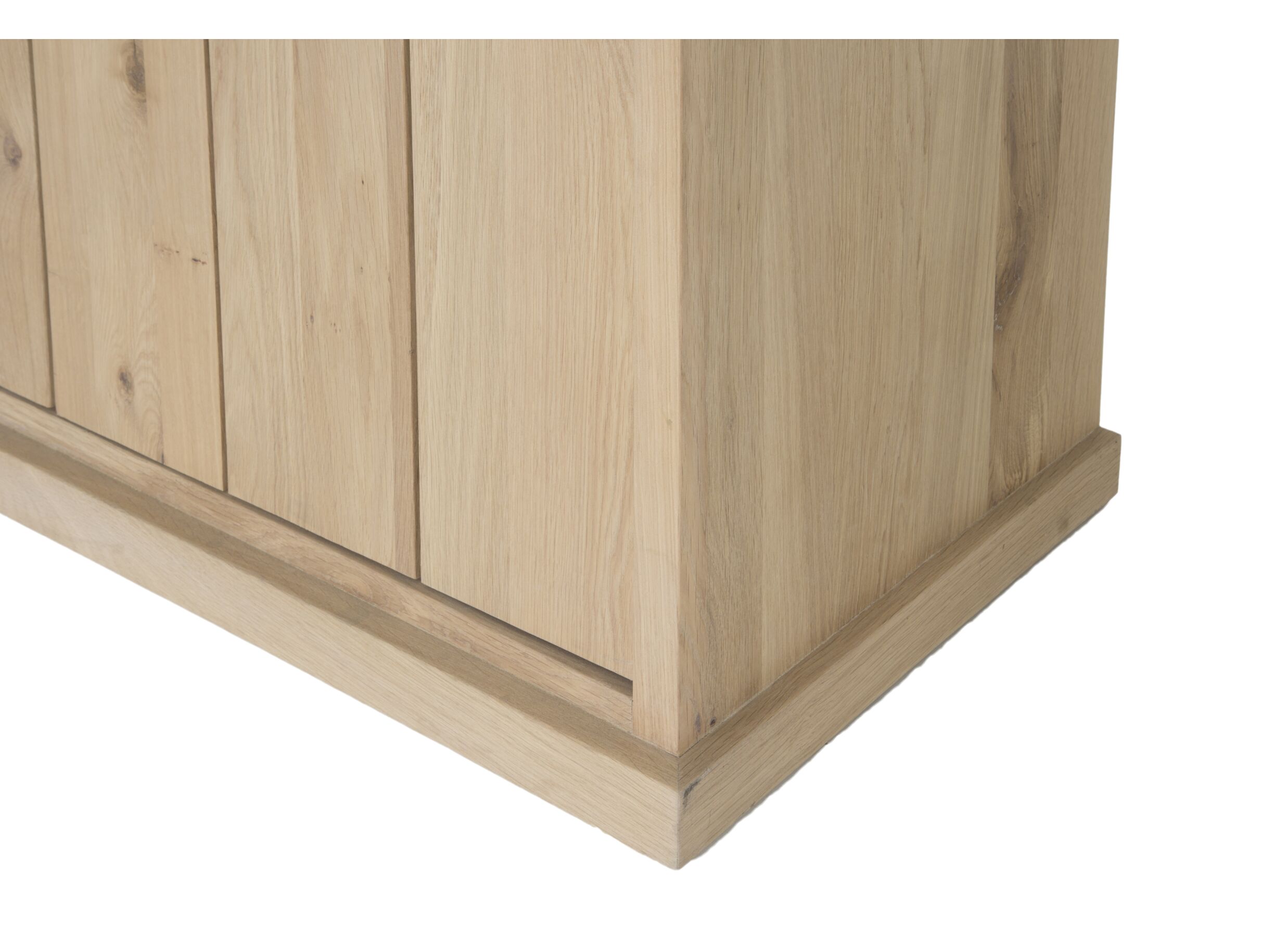 Buffet Grimaldi 180cm - chêne massif & décor - naturel