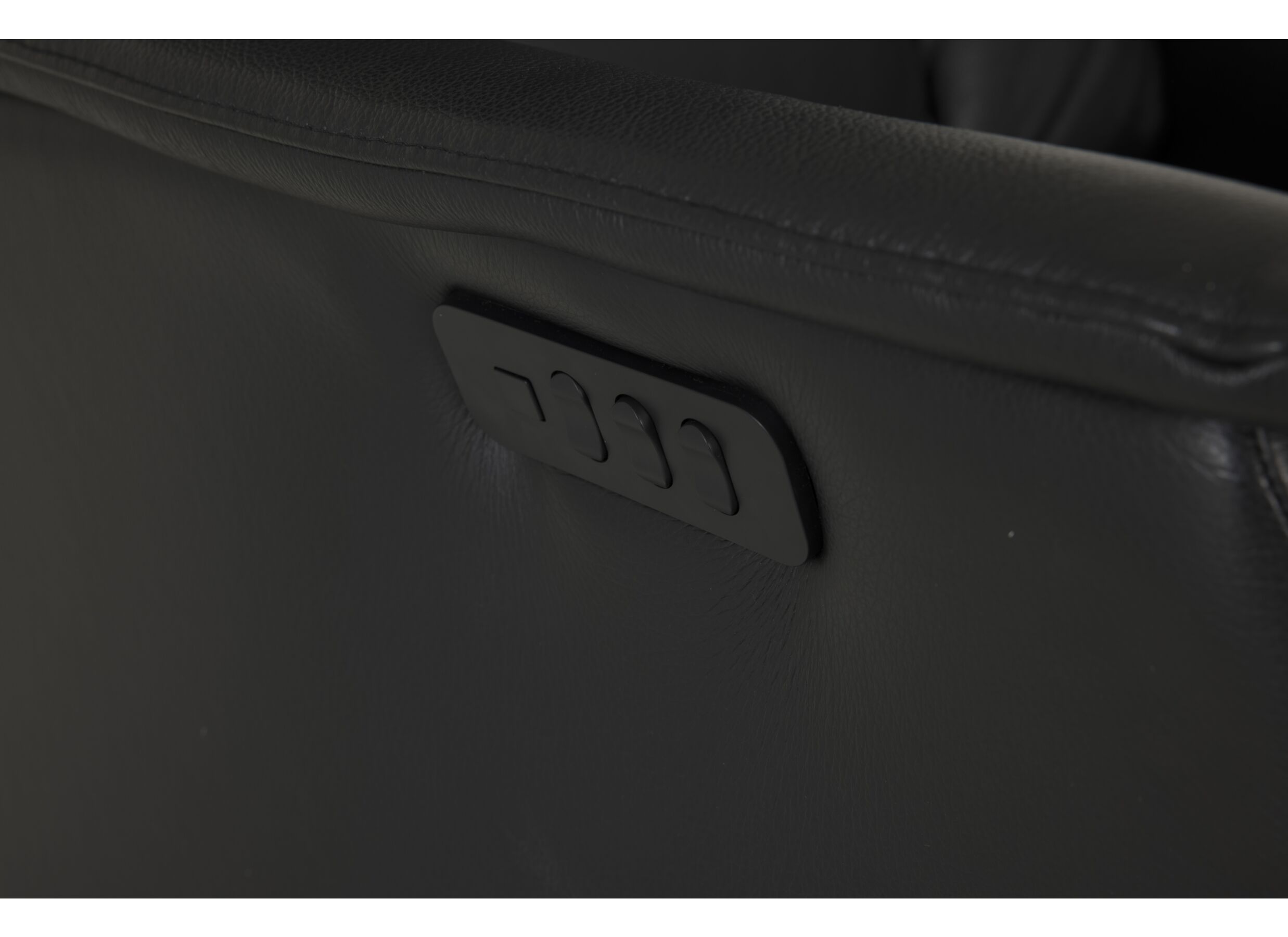 Detail - Fauteuil relax 8020 cuir - noir avec relax