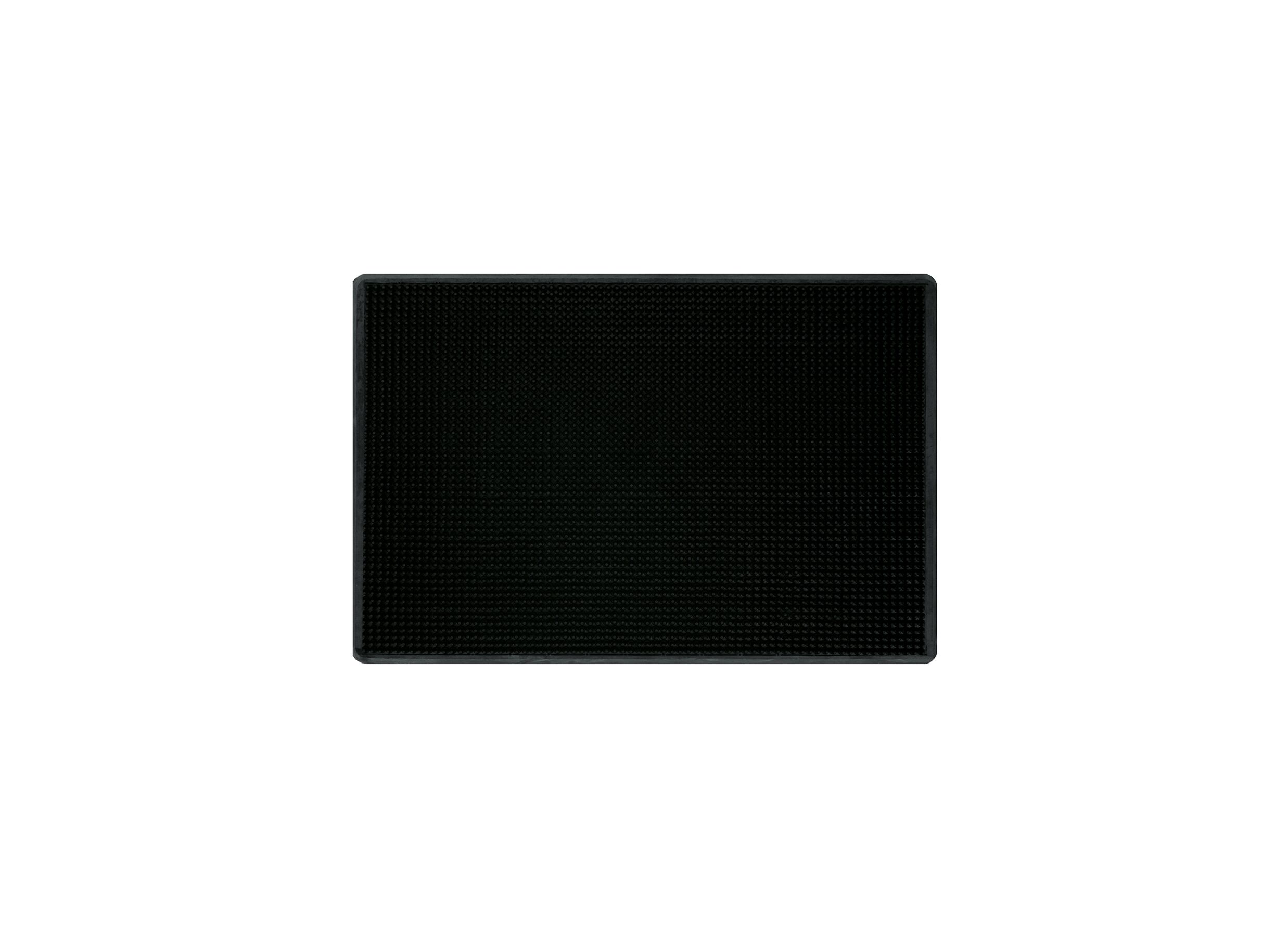 Deurmat rubber studmat 53x33cm rubber zwart