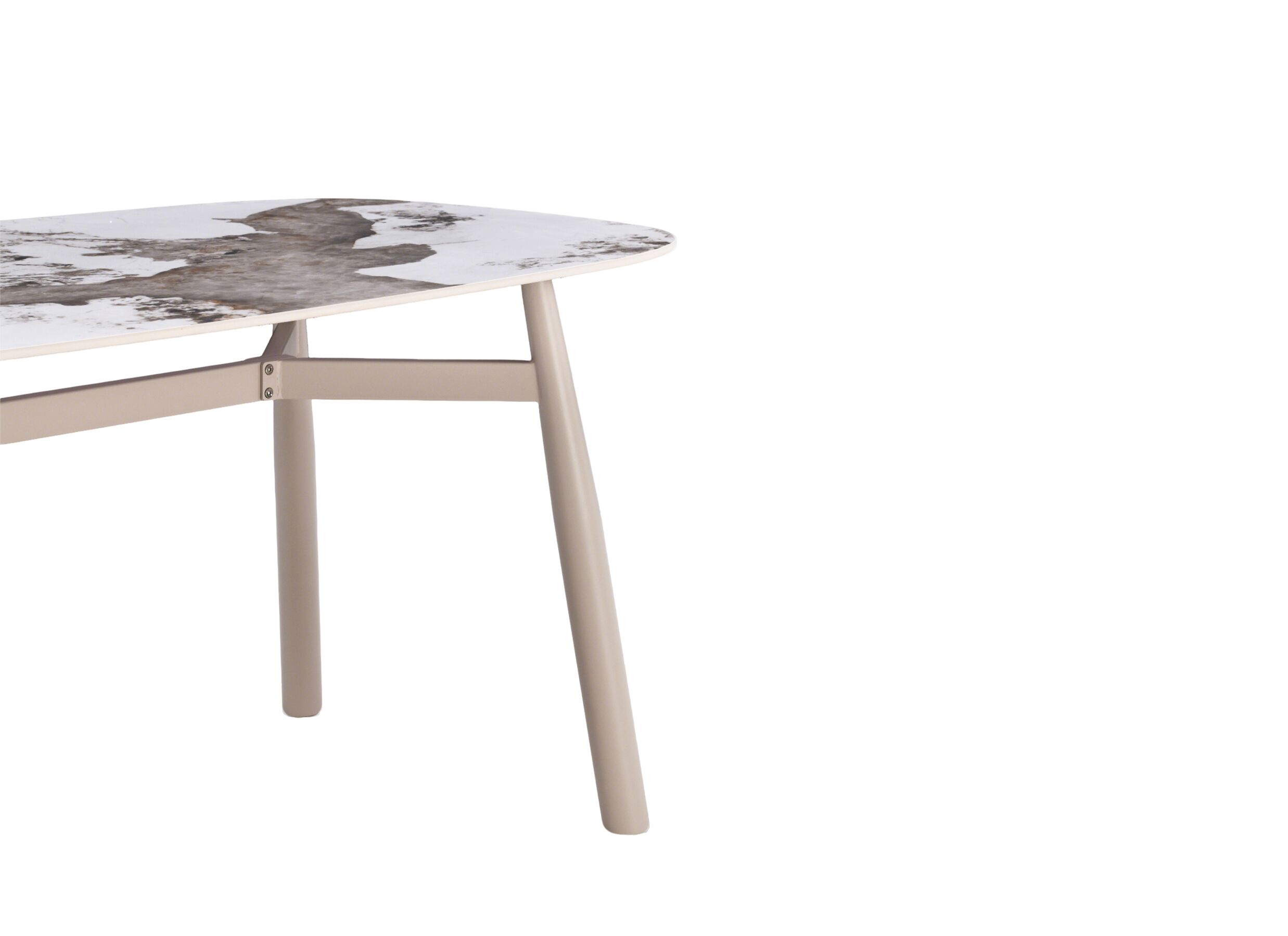 Detail - Table Stannis 180x90cm - céramique - beige