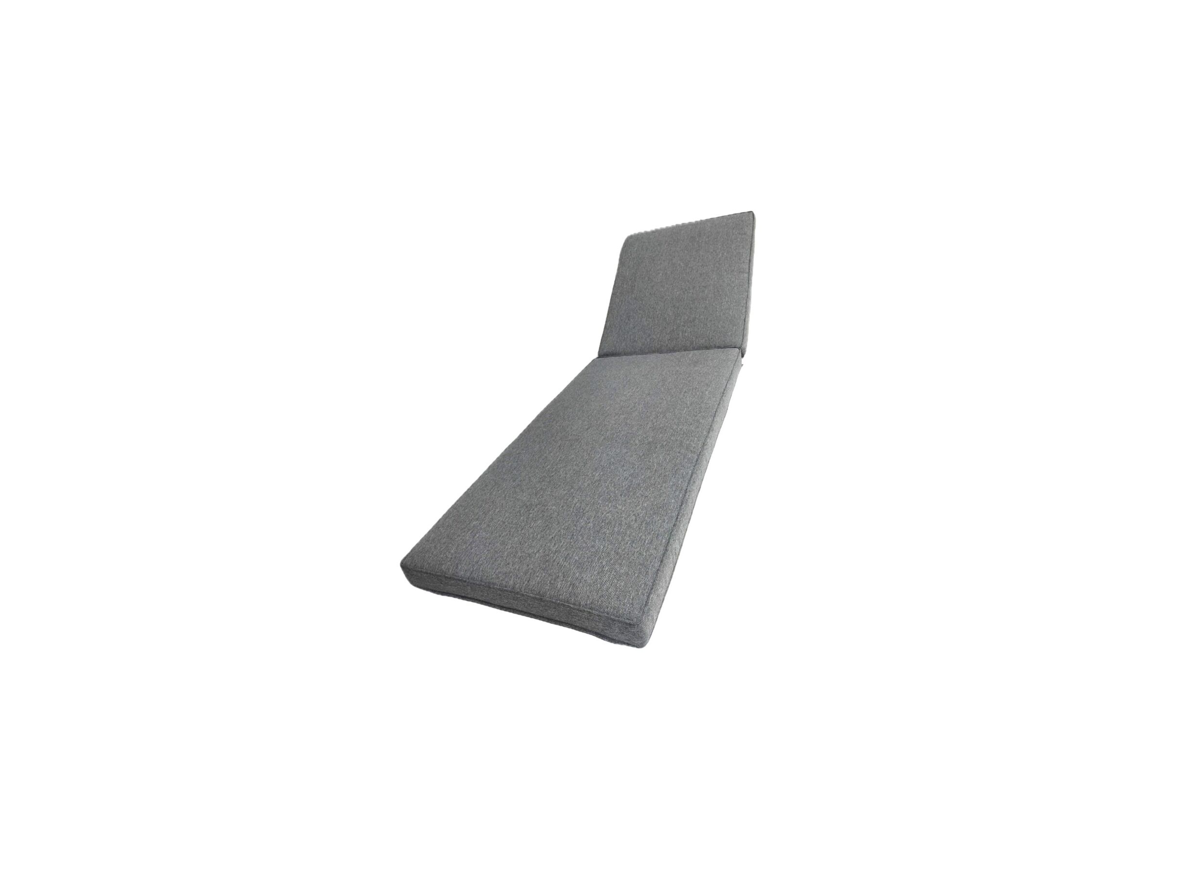 Plus Important - Coussin chaise longue Summertime 190x62cm - fibre polyester - anthracite