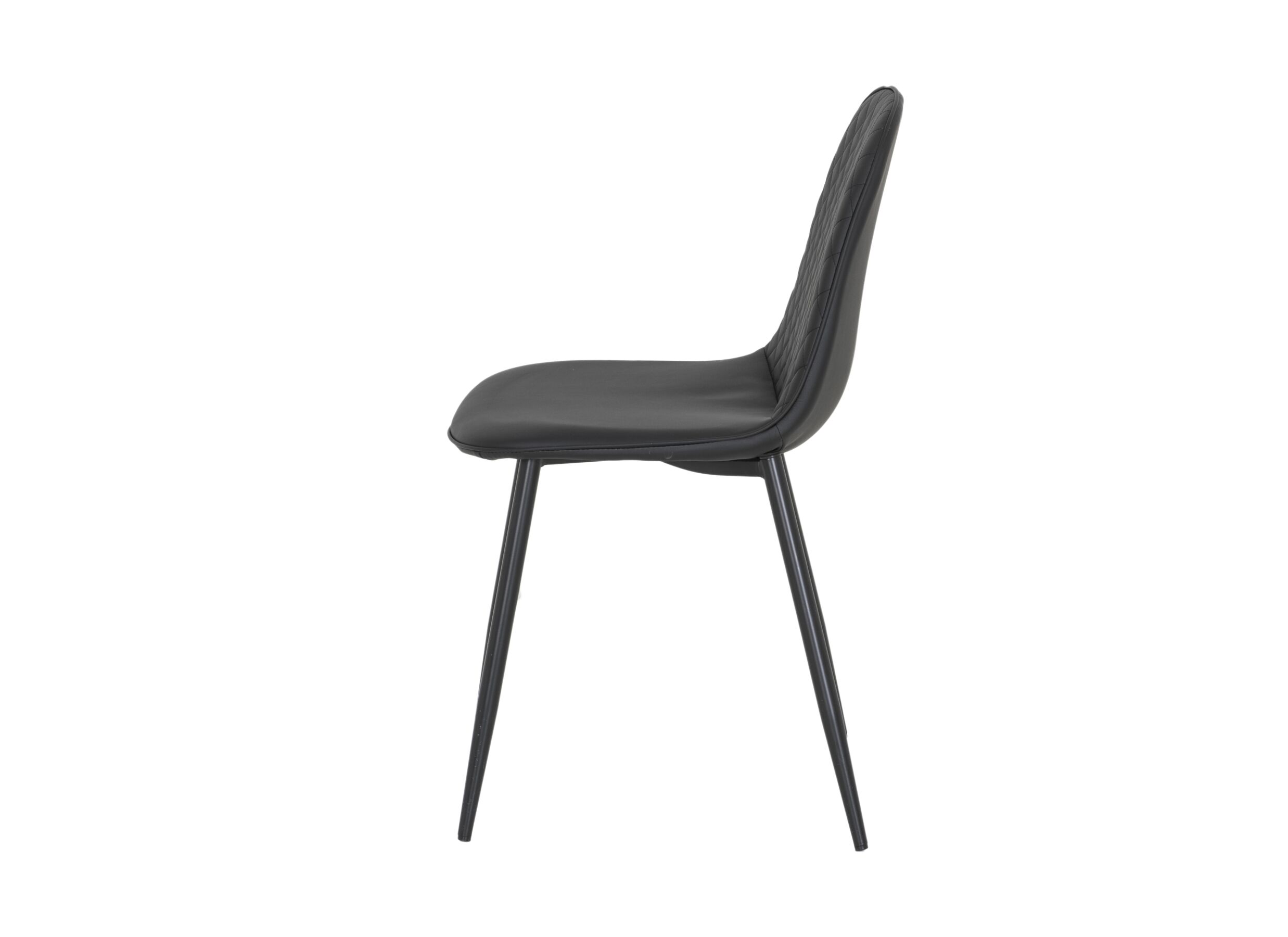 Chaise Chuck 45x42x86cm - similicuir - noir