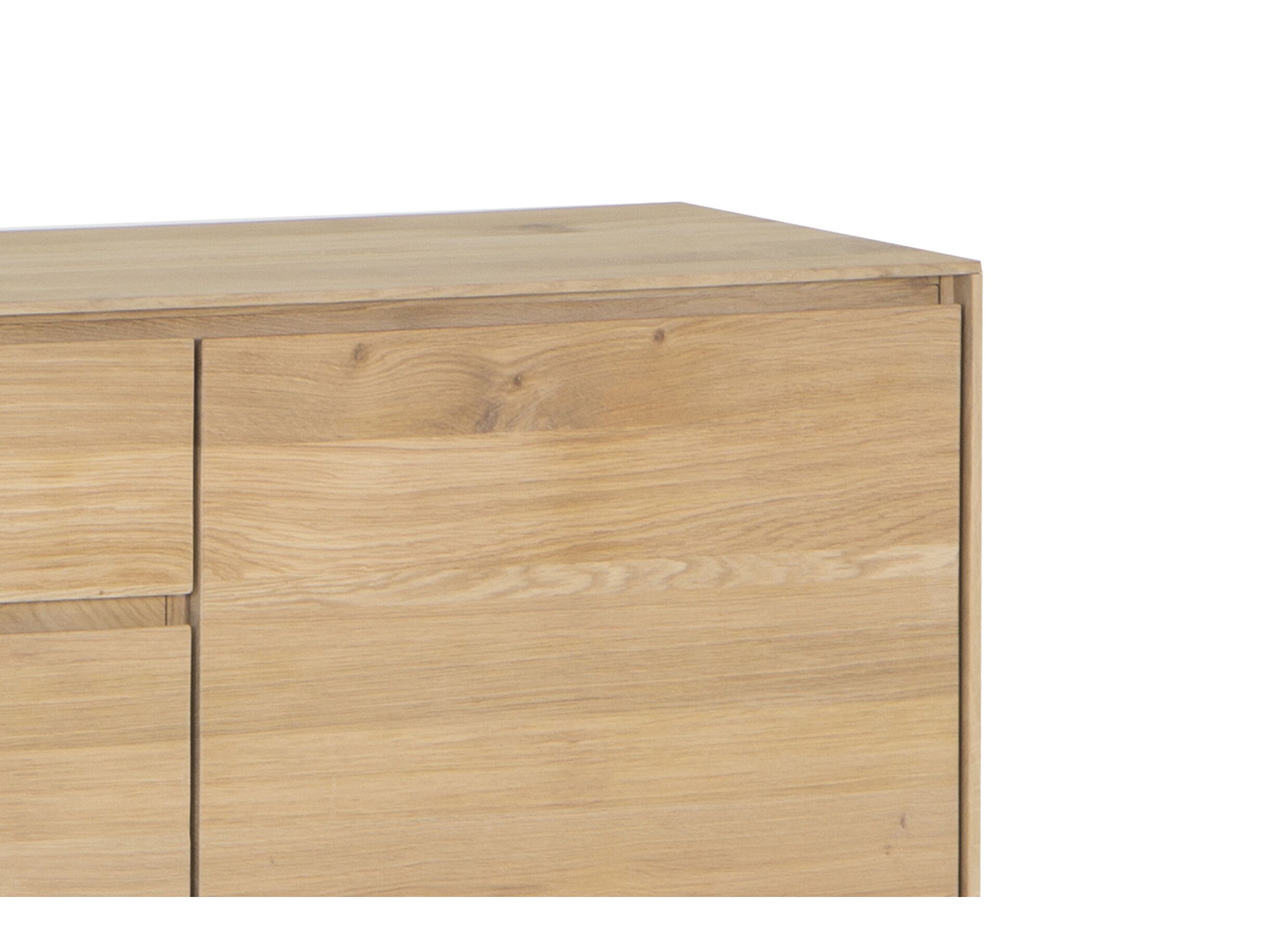 Buffet Caviar 170cm - chêne massif & décor - naturel