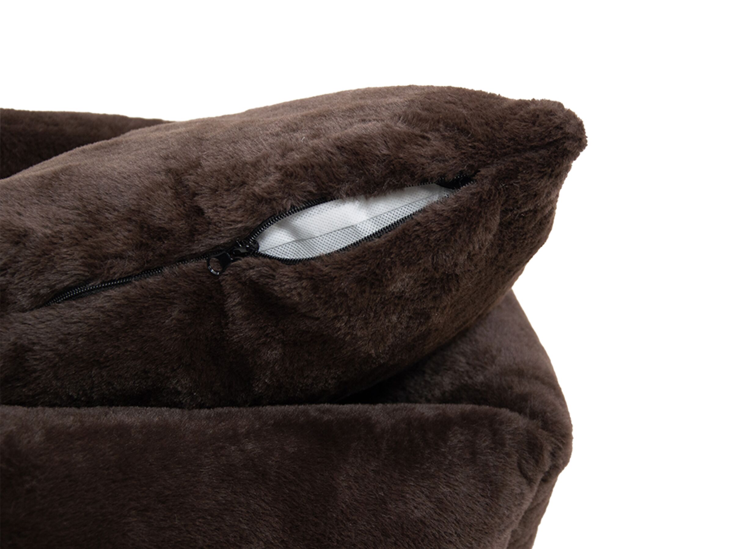 Detail - Panier pour chien Champs elysees M 75x60x25cm - tissu - marron foncé