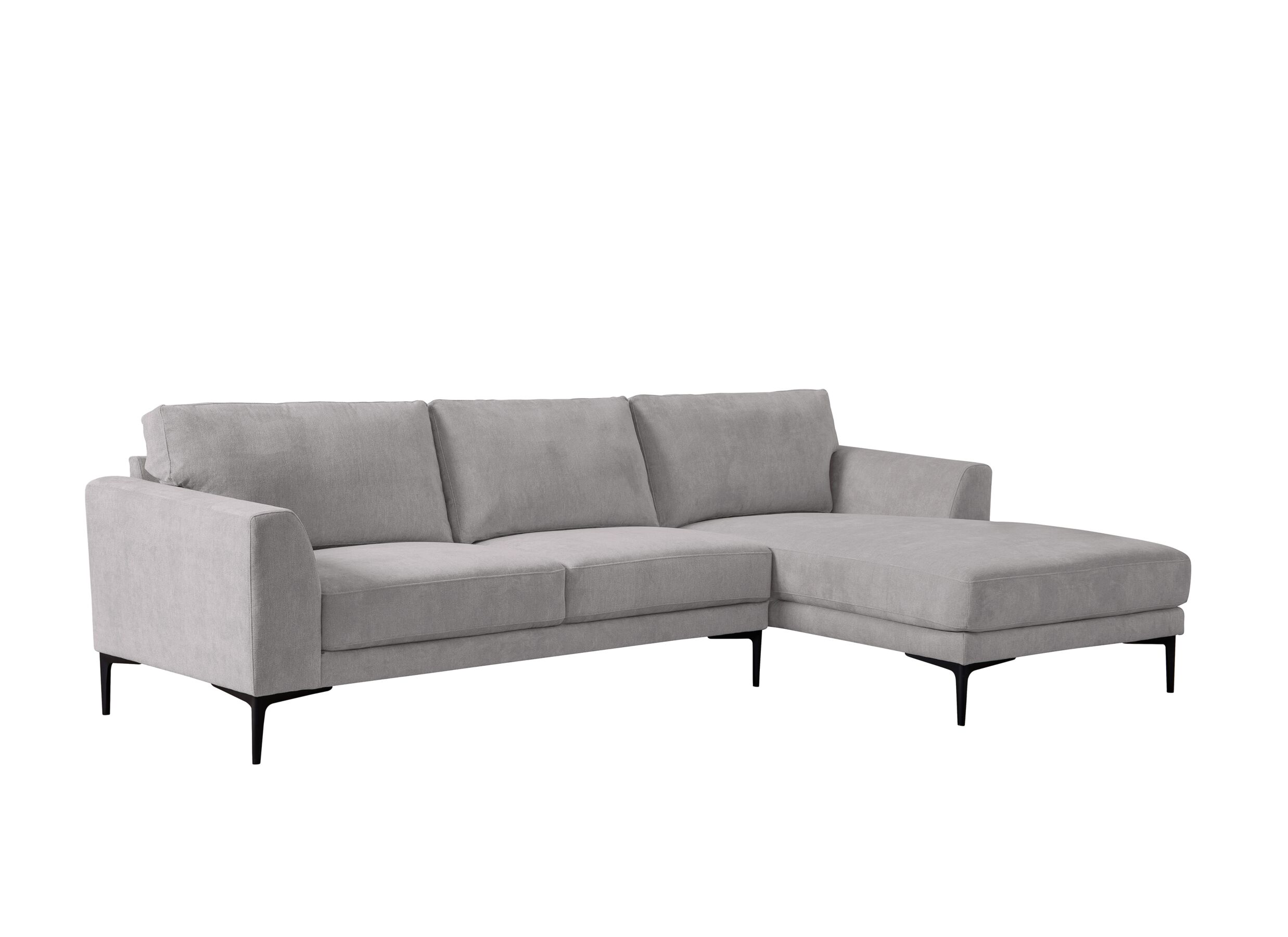 Hoeksalon Phantom 283x168cm - stof - grijs - Canapé d'angle Phantom 283x168cm - tissu - gris