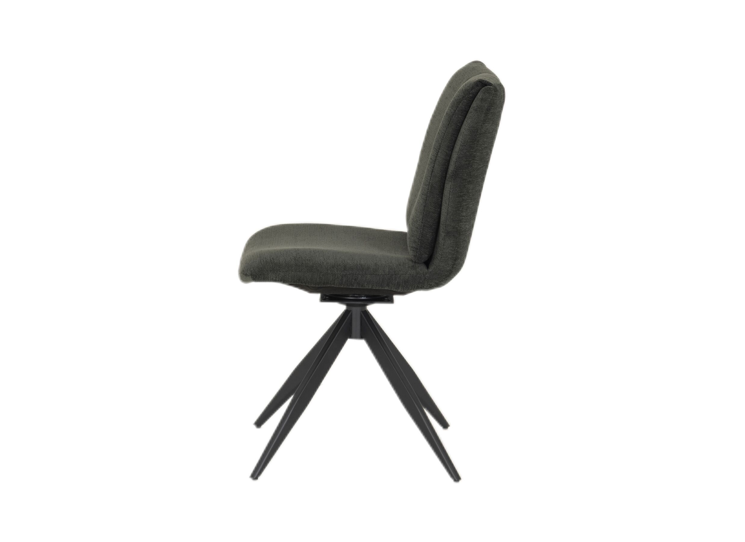 Aperçu - Chaise pivotante Matadero 59x48x92cm - tissu - gris foncé/vert foncé