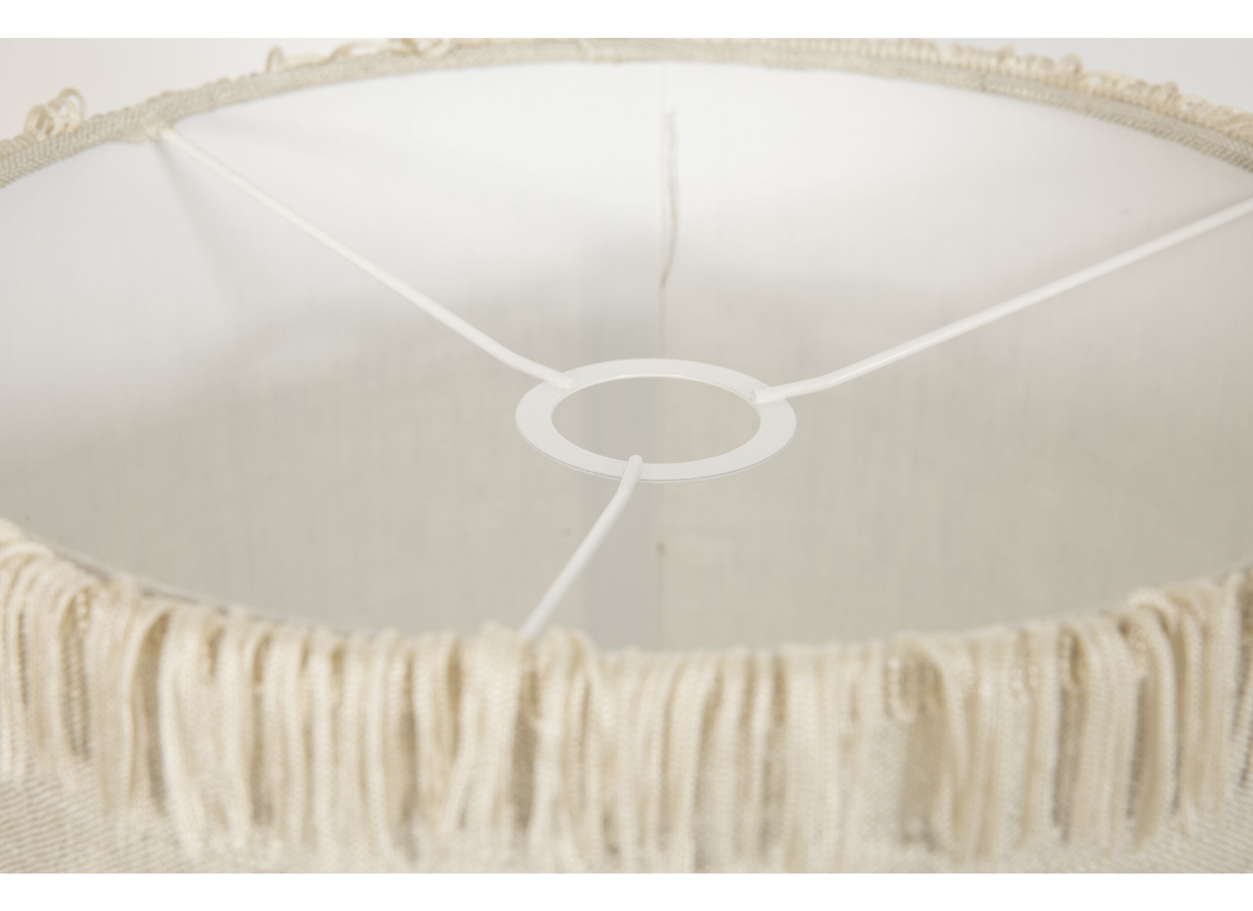 Detailfoto - Lampenkap Ø30cm - stof - beige