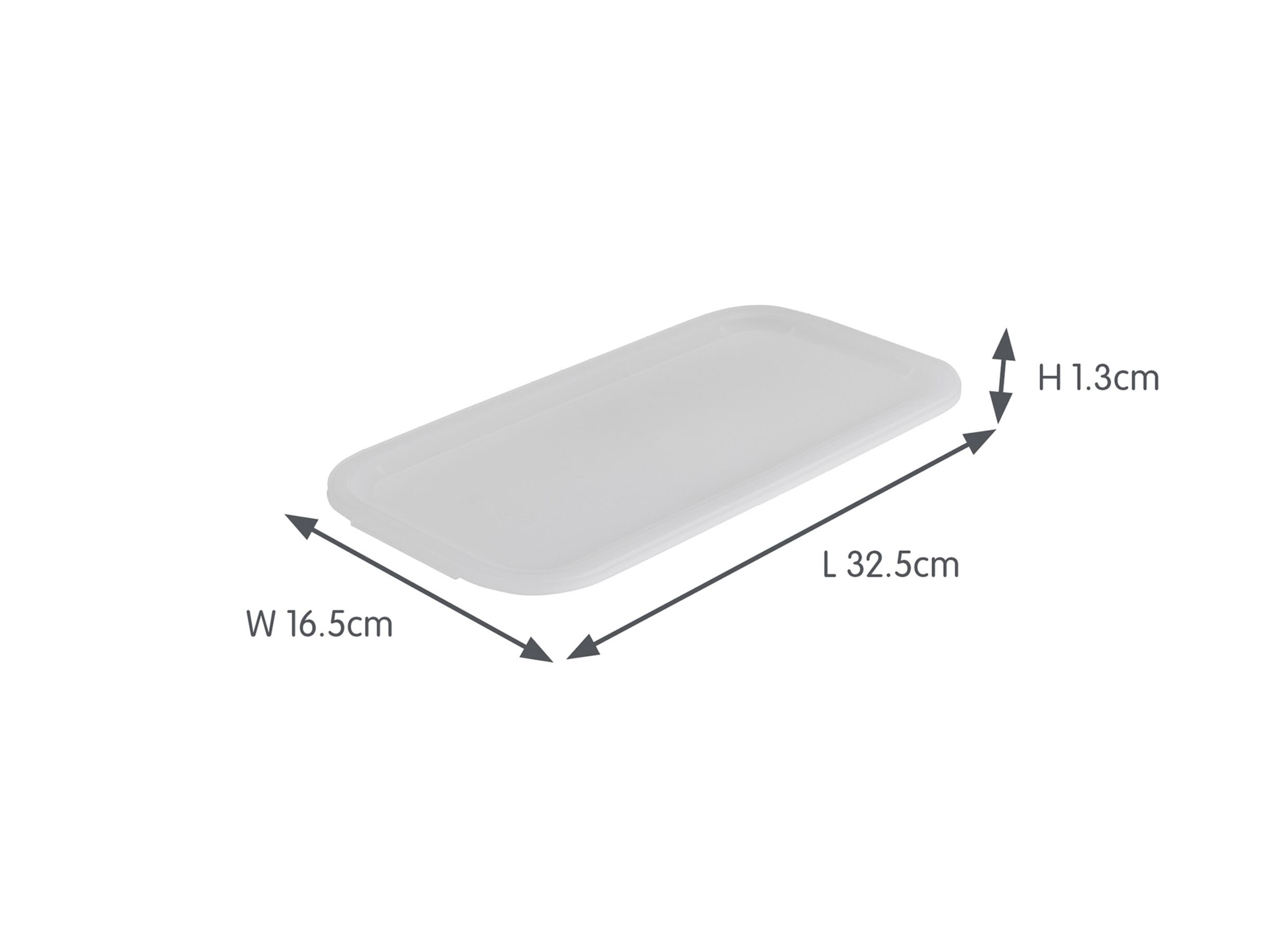 Dimensions - Couvercle Sigma Home Cube 32,5x16,5x1,3cm