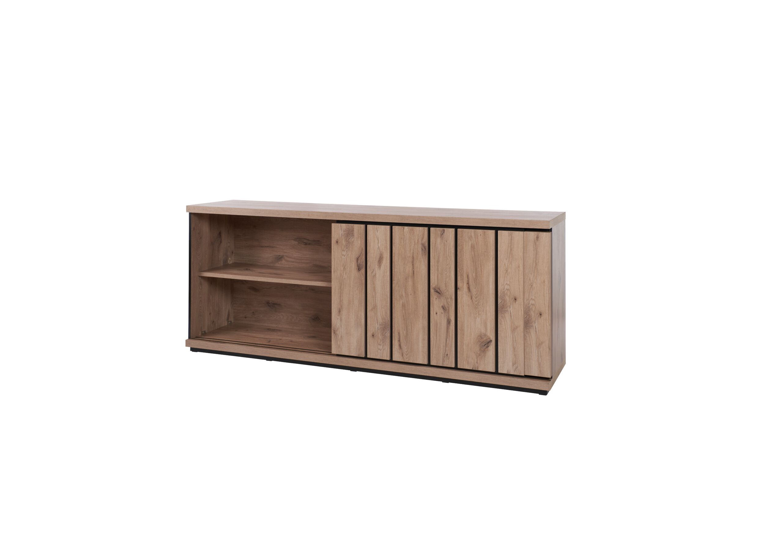 Buffet Stefan 232cm - film décoratif - canyon oak
