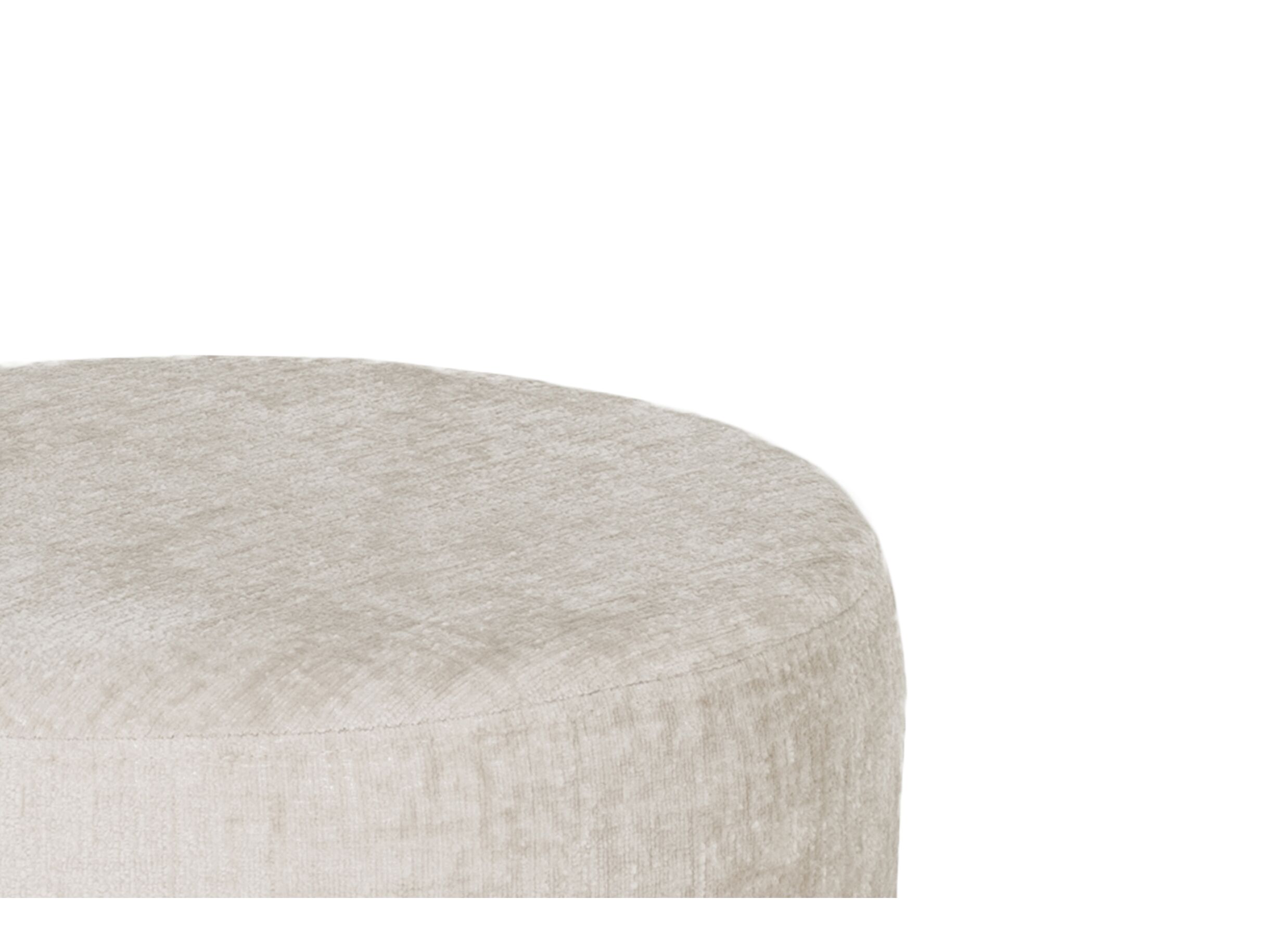 Repose-pieds Arctic Ø51cm tissu beige