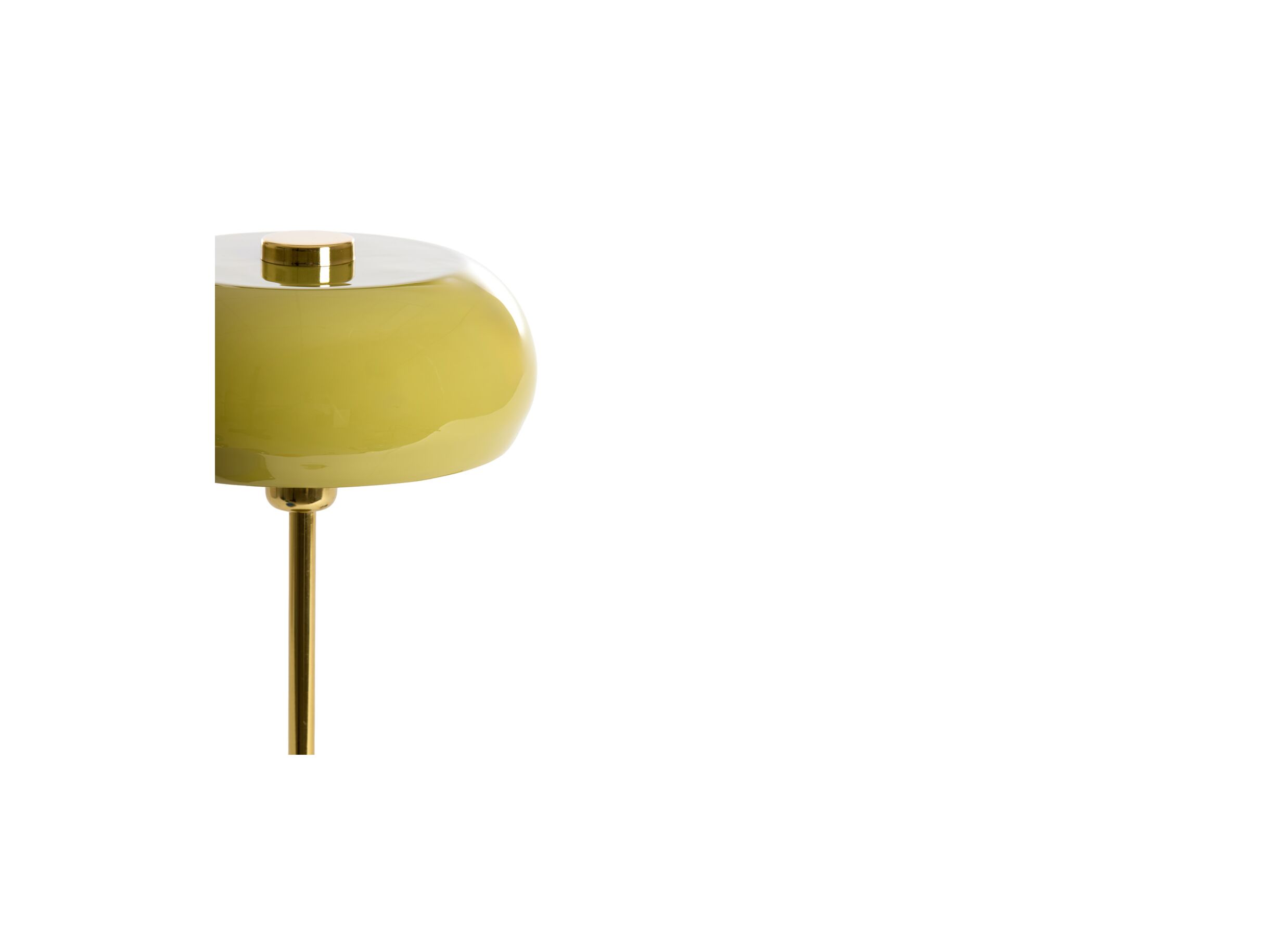 Detail - Lampe de table Surin H47cm - métal - vert olive/or E27