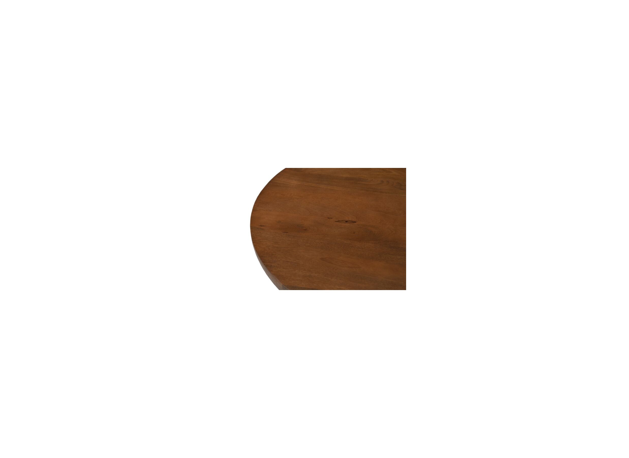 Detail - Table basse Bertha Ø90cm - mangue massif - naturel