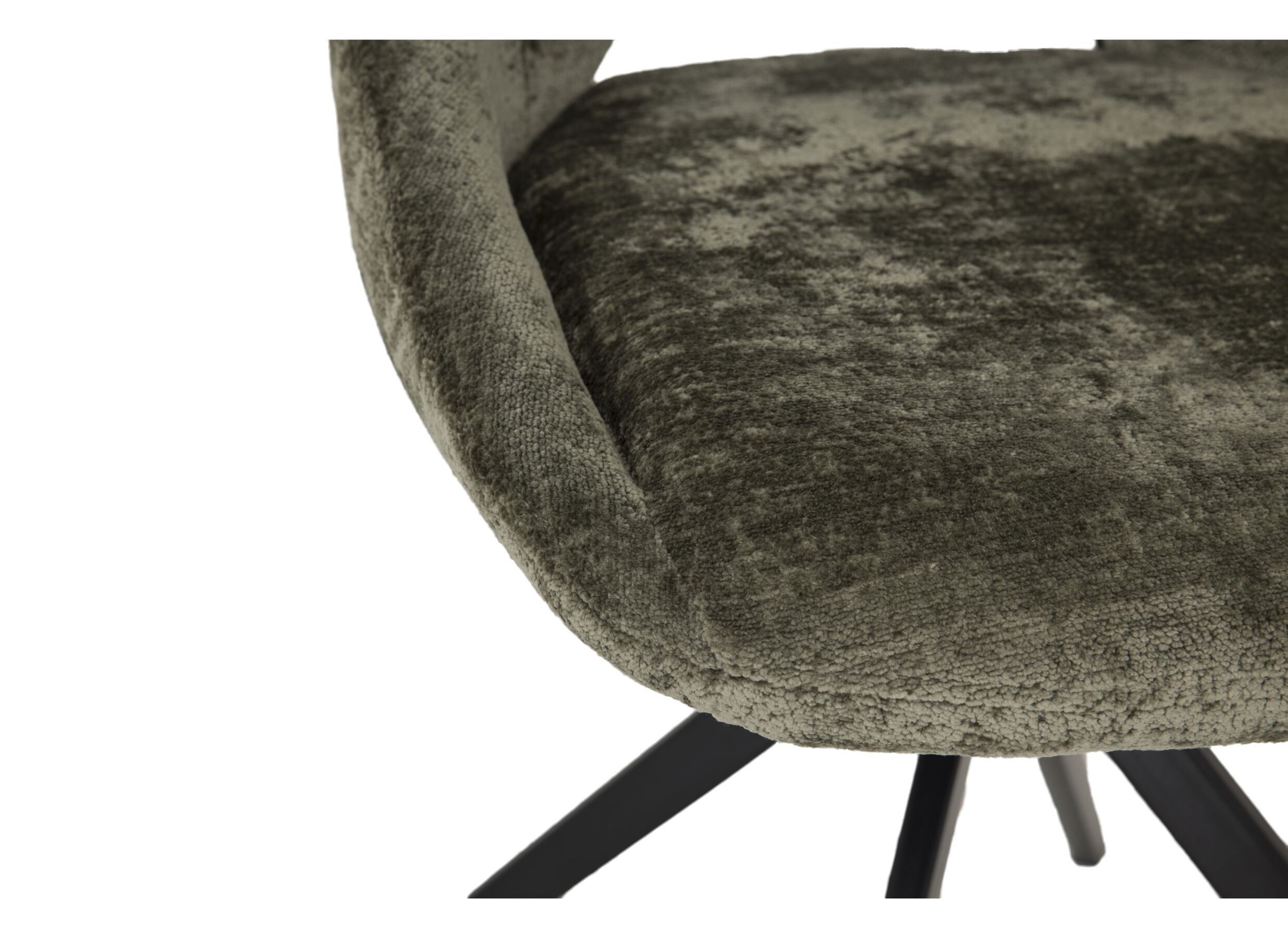 Chaise pivotante Pepper 52x60x89cm - tissu - vert