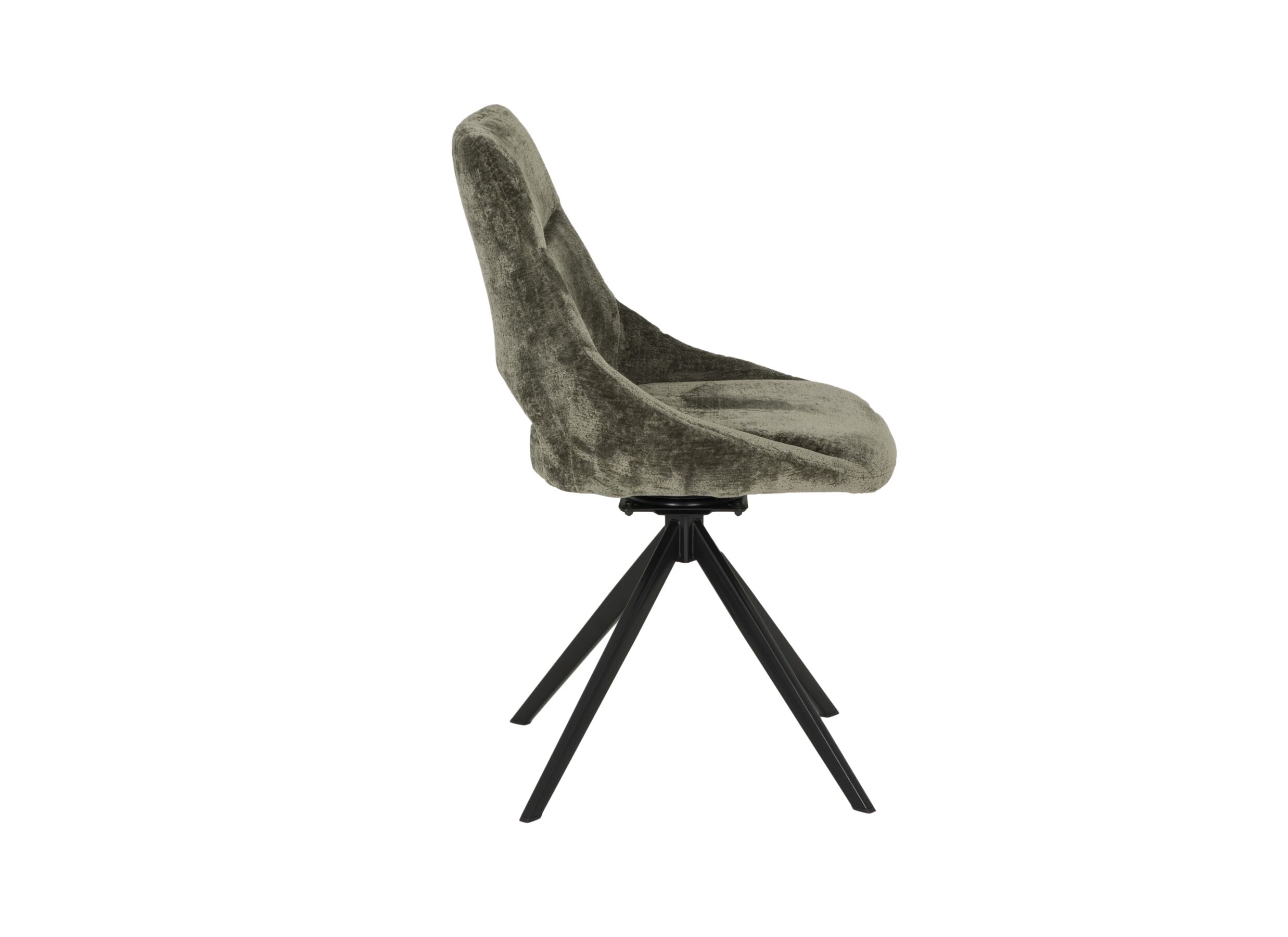 Chaise pivotante Pepper 52x60x89cm - tissu - vert