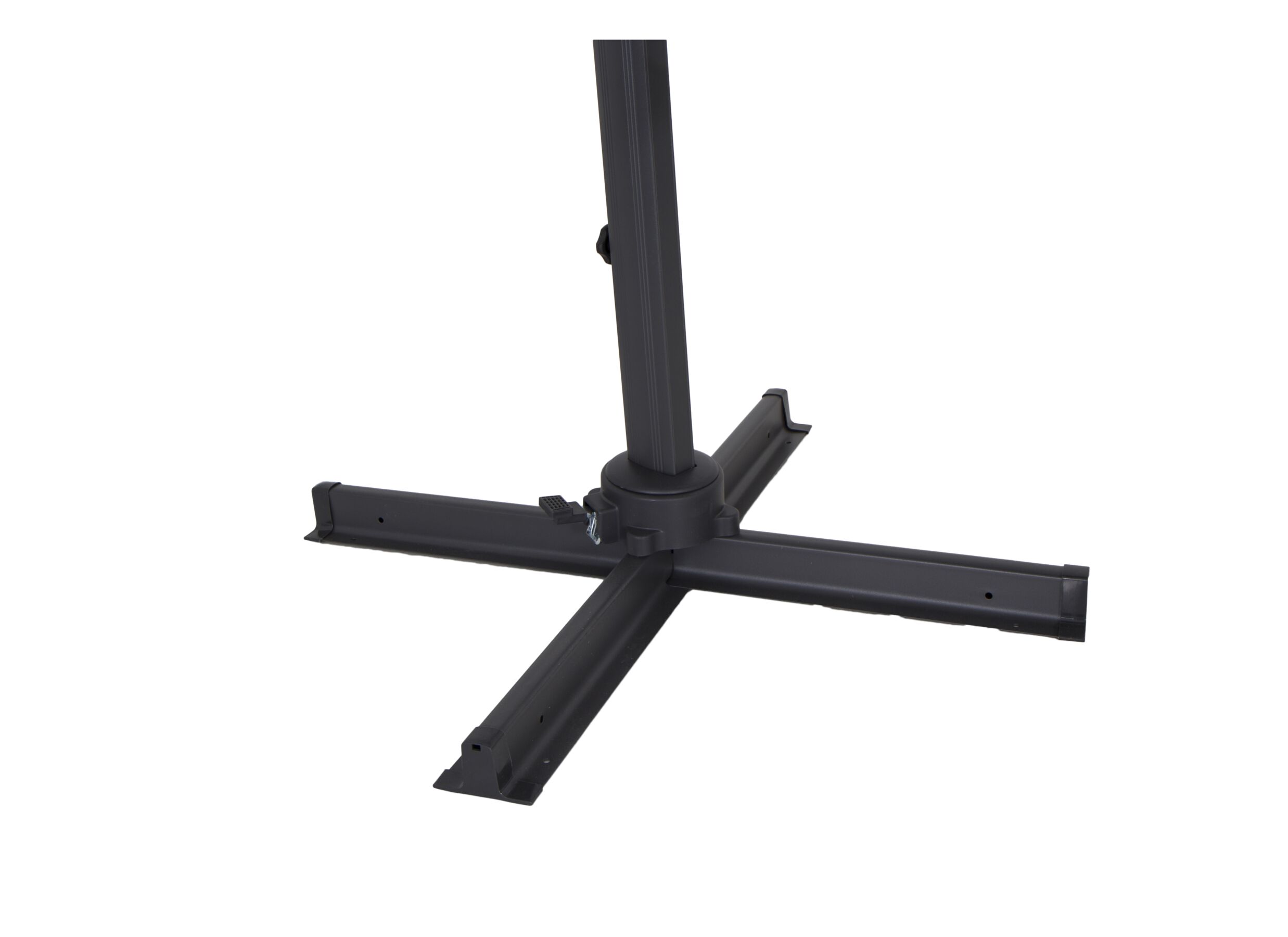 Detail - Parasol déporté Sycamore 300x300cm UV50+ noir avec couverture